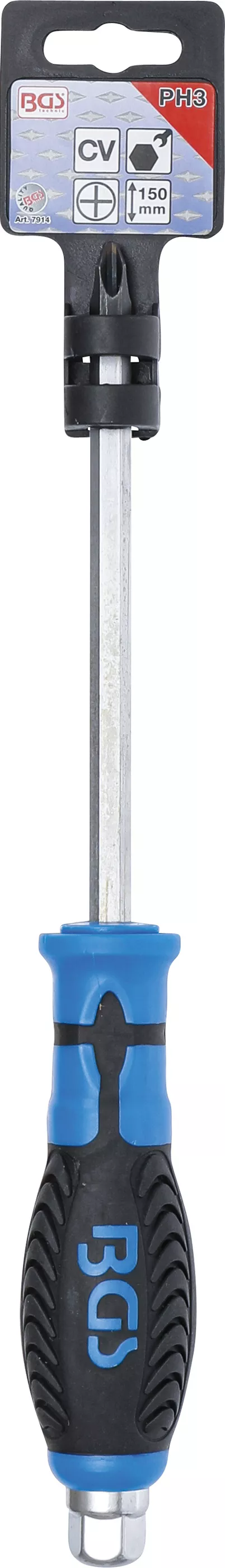 surubelnita, varf cu profil hexagonal | Cap cruce PH3 | Lungime lama 150 mm [3]