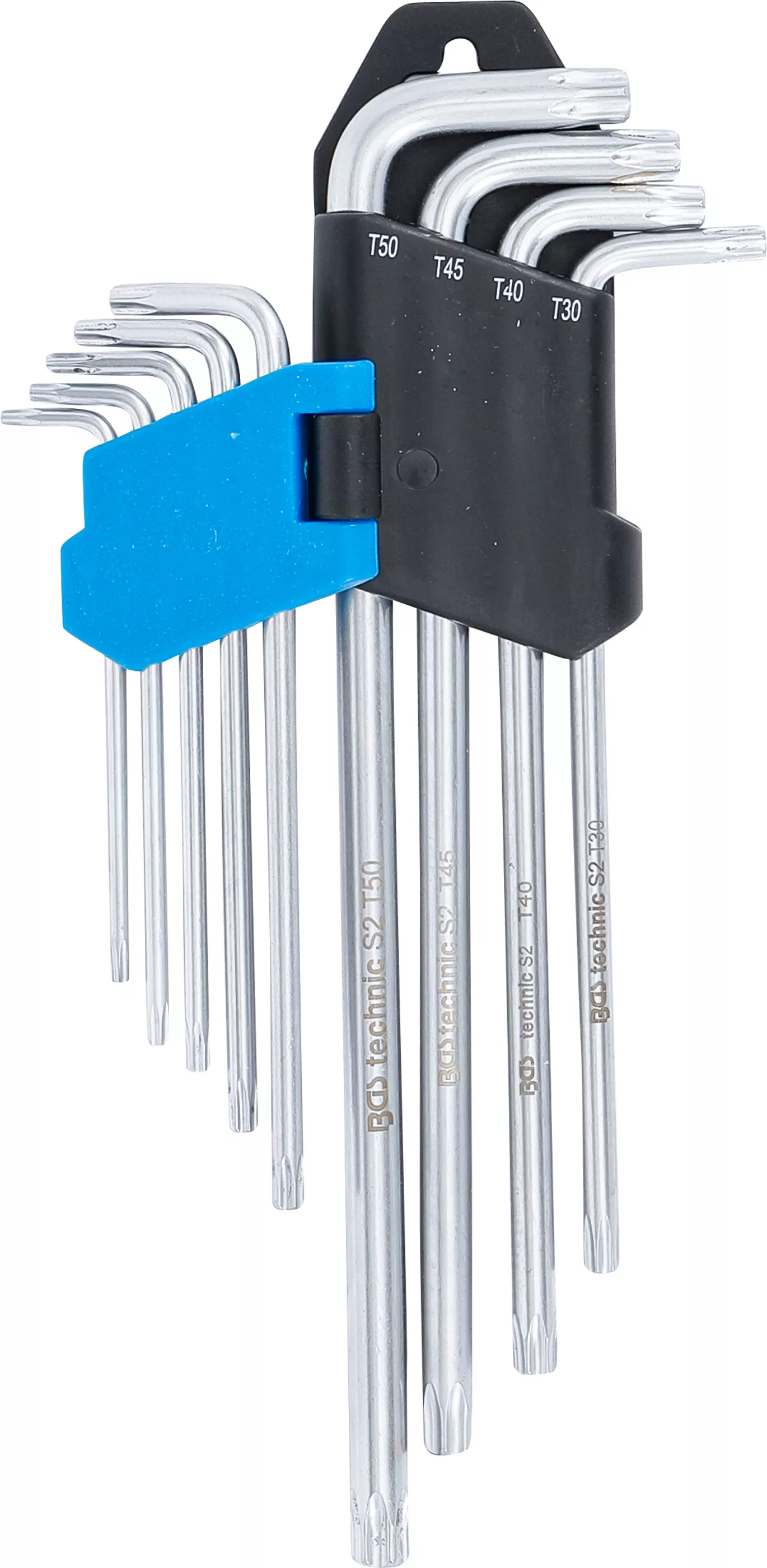 Set chei tip L | extra lungi | Profil T (pentru Torx) T10 - T50 | 9 piese [3]