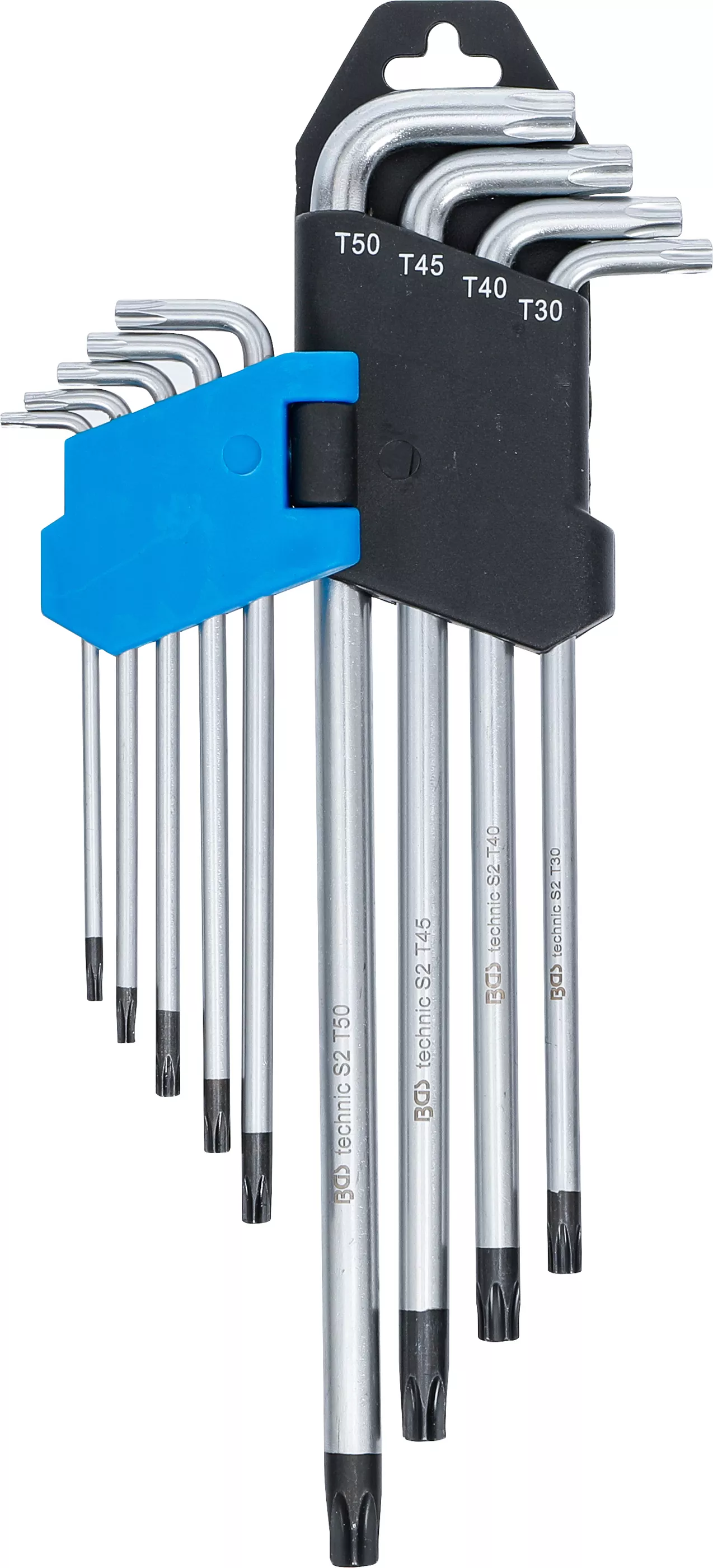 Set chei tip L | extra lungi | Profil T (pentru Torx) cu gaura T10 - T50 | 9 piese [3]