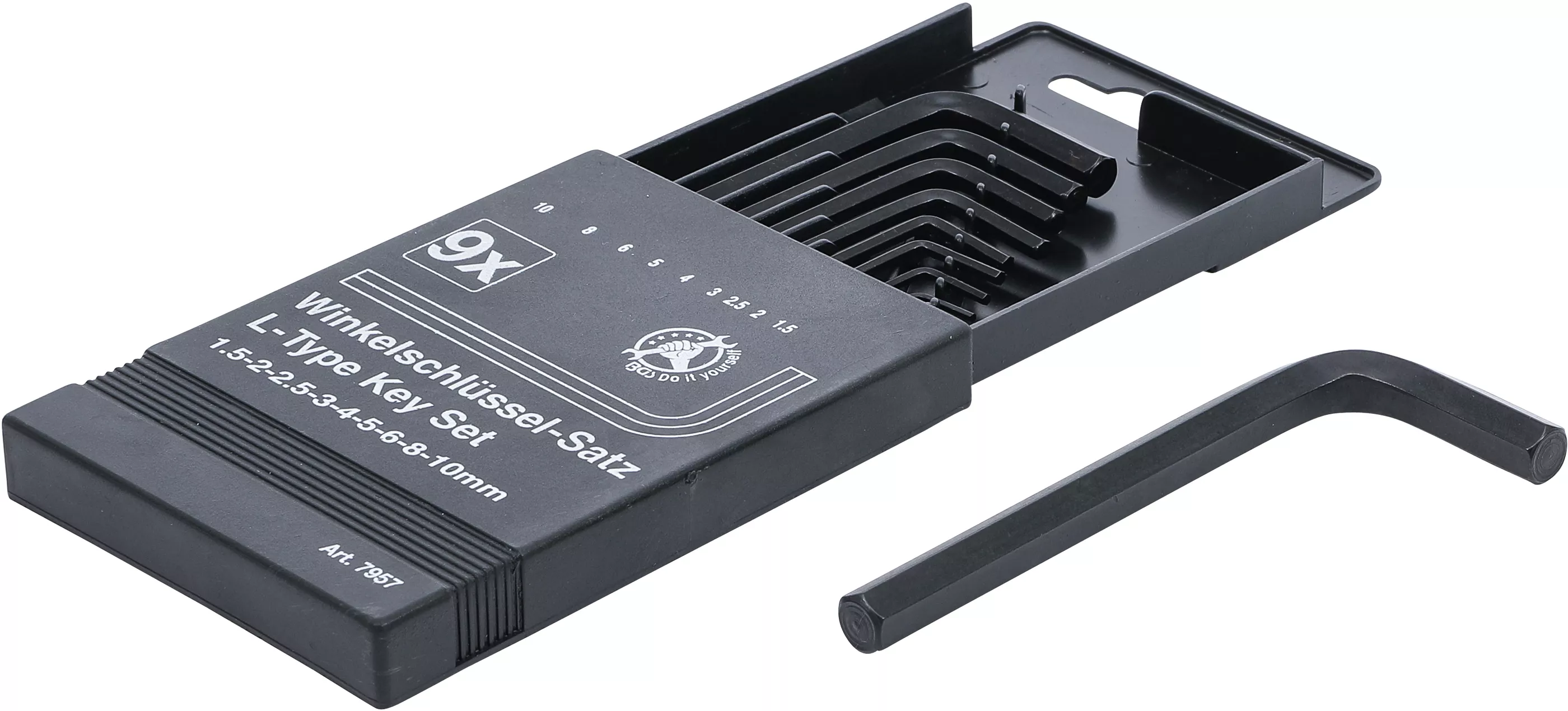 Set chei tip L | hexagon interior 1,5 - 10 mm | 9 piese [2]