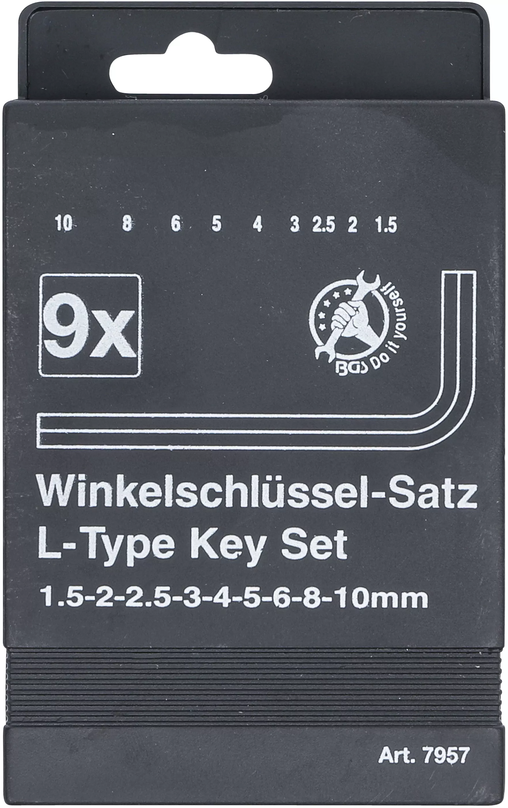 Set chei tip L | hexagon interior 1,5 - 10 mm | 9 piese [3]