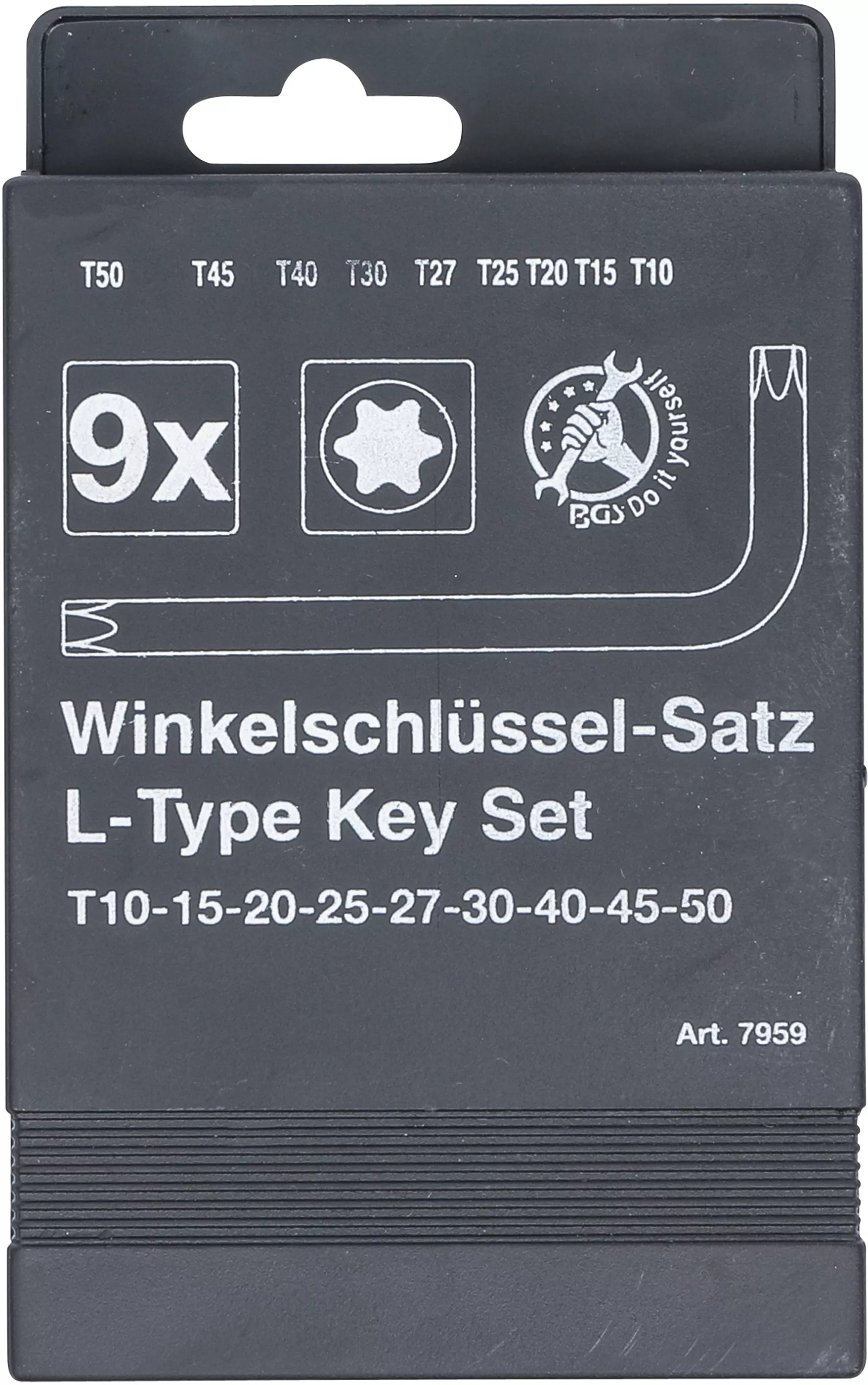 Set chei tip L | Profil T (pentru Torx) T10 - T50 | 9 piese [3]
