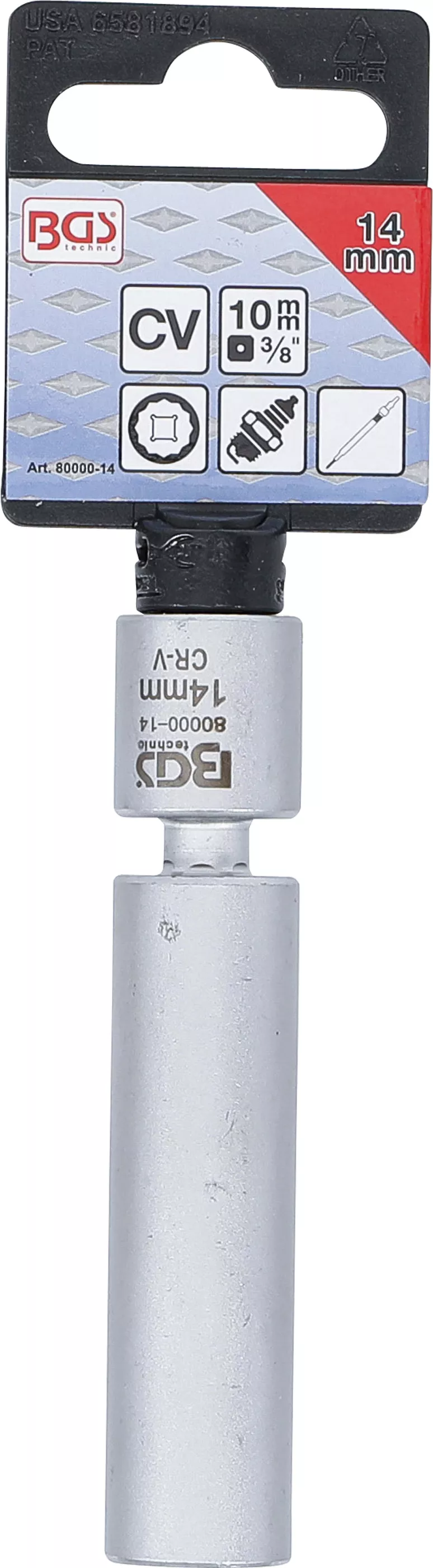 Cap cheie articulata pentru bujii cu incandescenta si cu scanteie | 10 mm (3/8") | 14 mm [4]