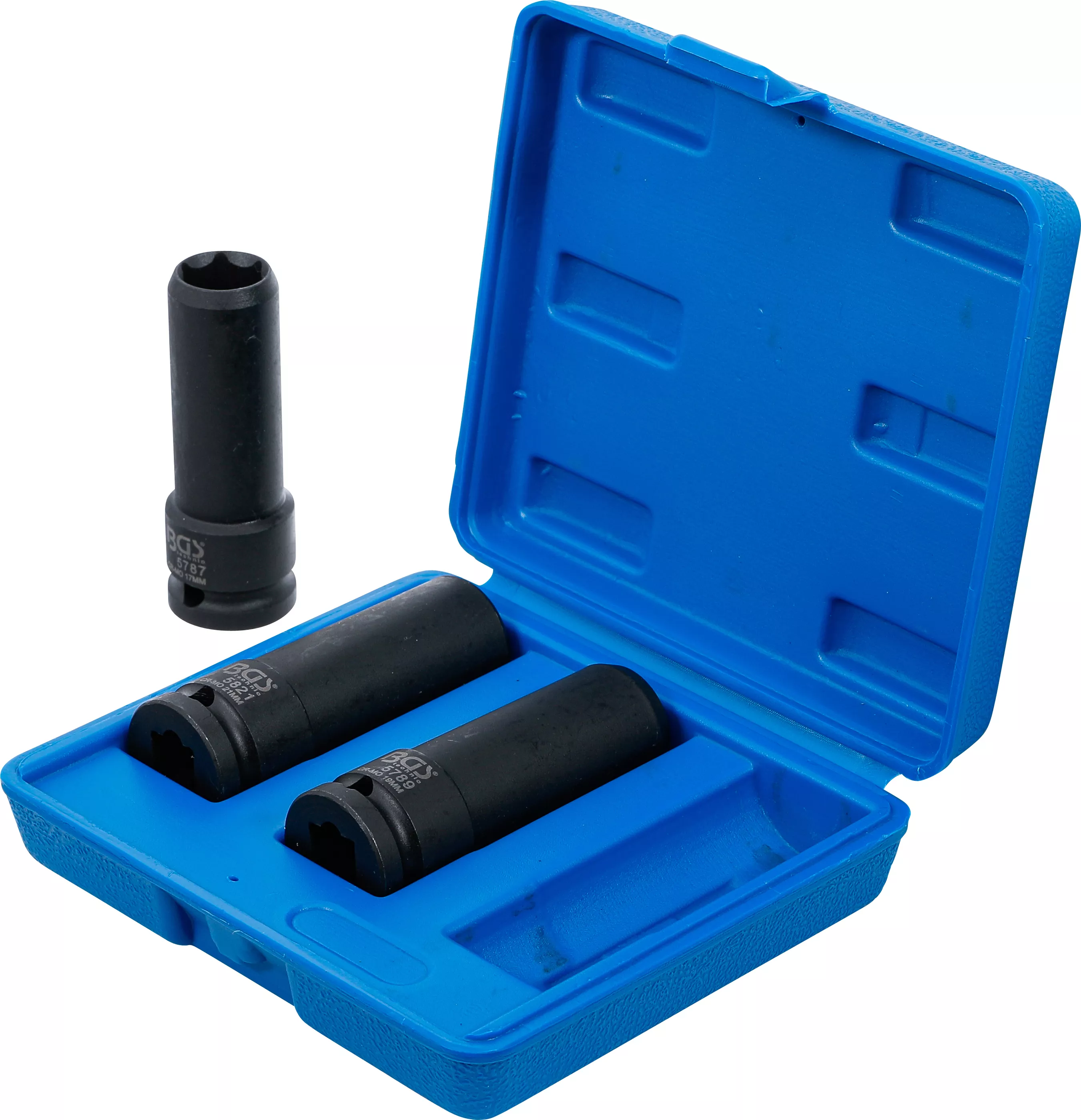 Set capete chei tubulare speciale de impact | 12,5 mm (1/2") | 17 / 19 / 21 mm | 3 piese [5]