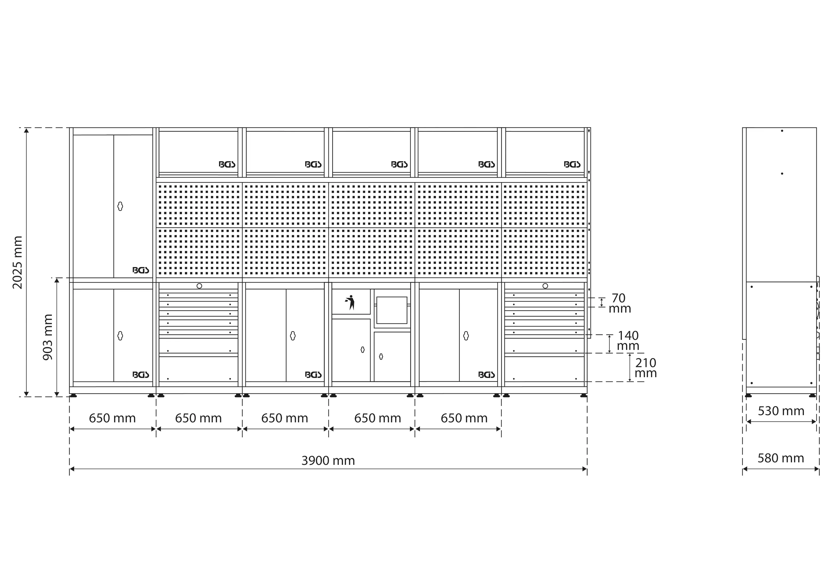Sistem de unitati de perete | compact | lemn | 6 module [2]