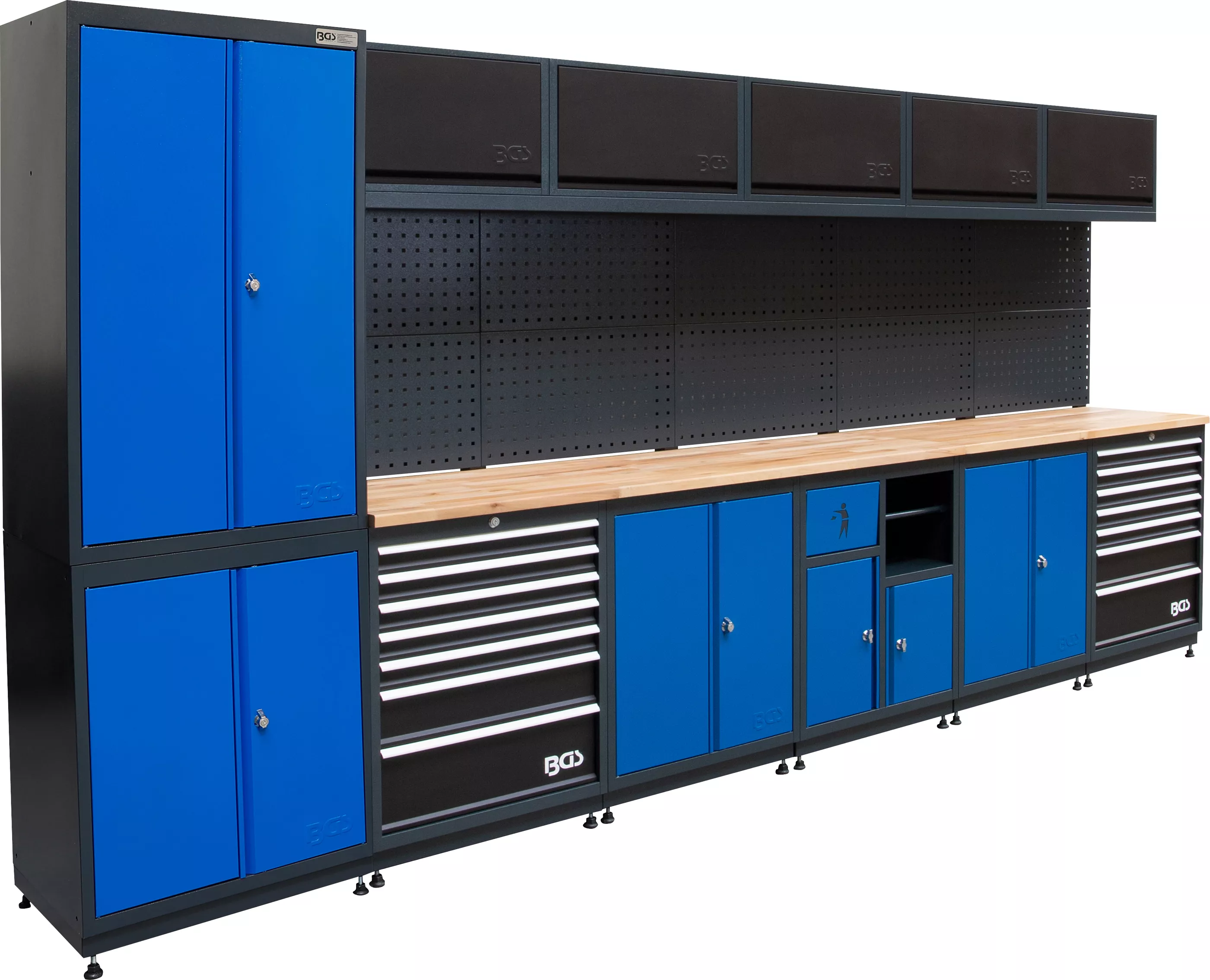 Cărucior atelier / Echipamente - Sistem de unitati de perete | compact | lemn | 6 module