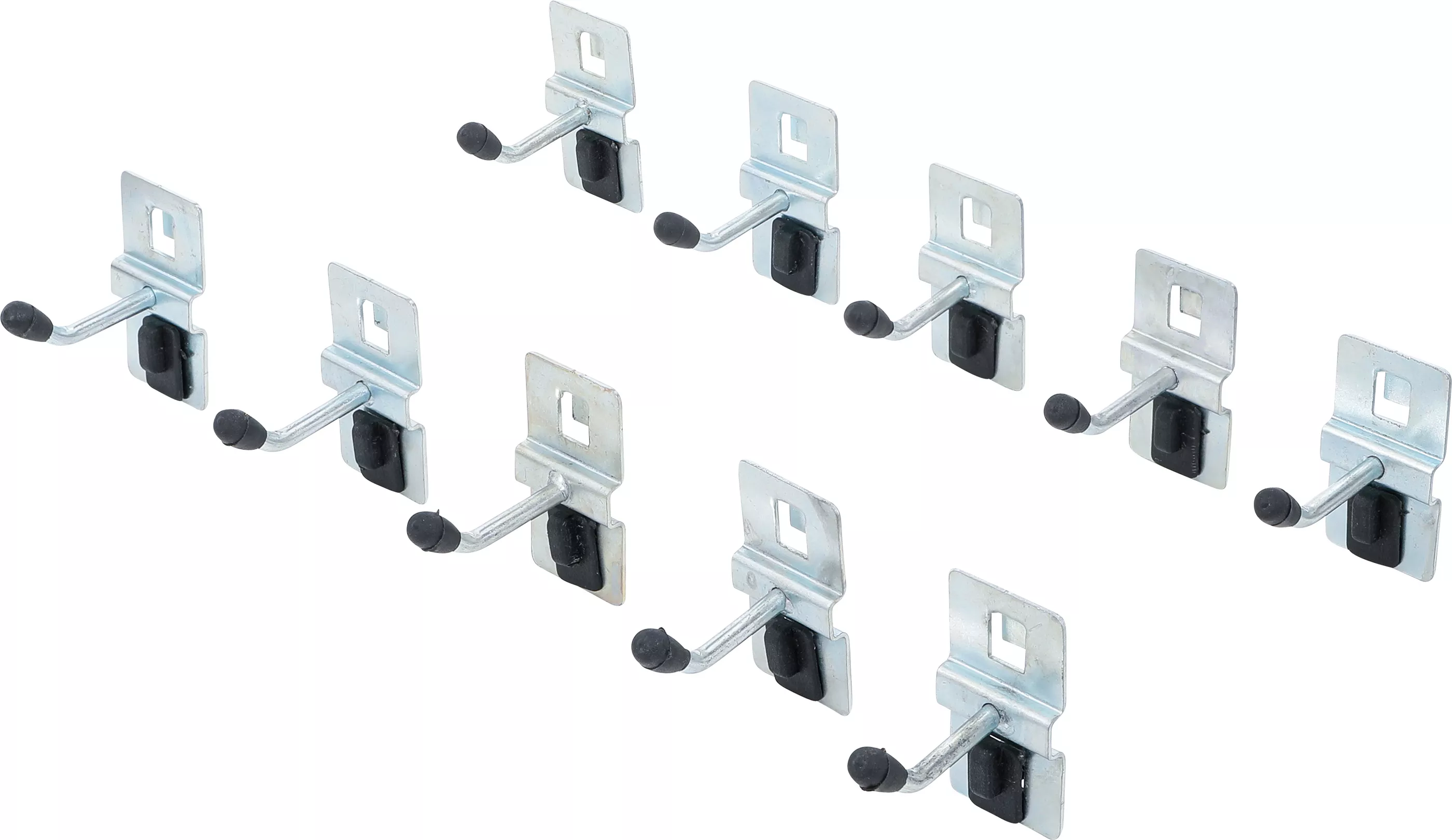 Scule - Set carlige simple | 40 mm | pentru sistem dulapuri de perete | 10 piese