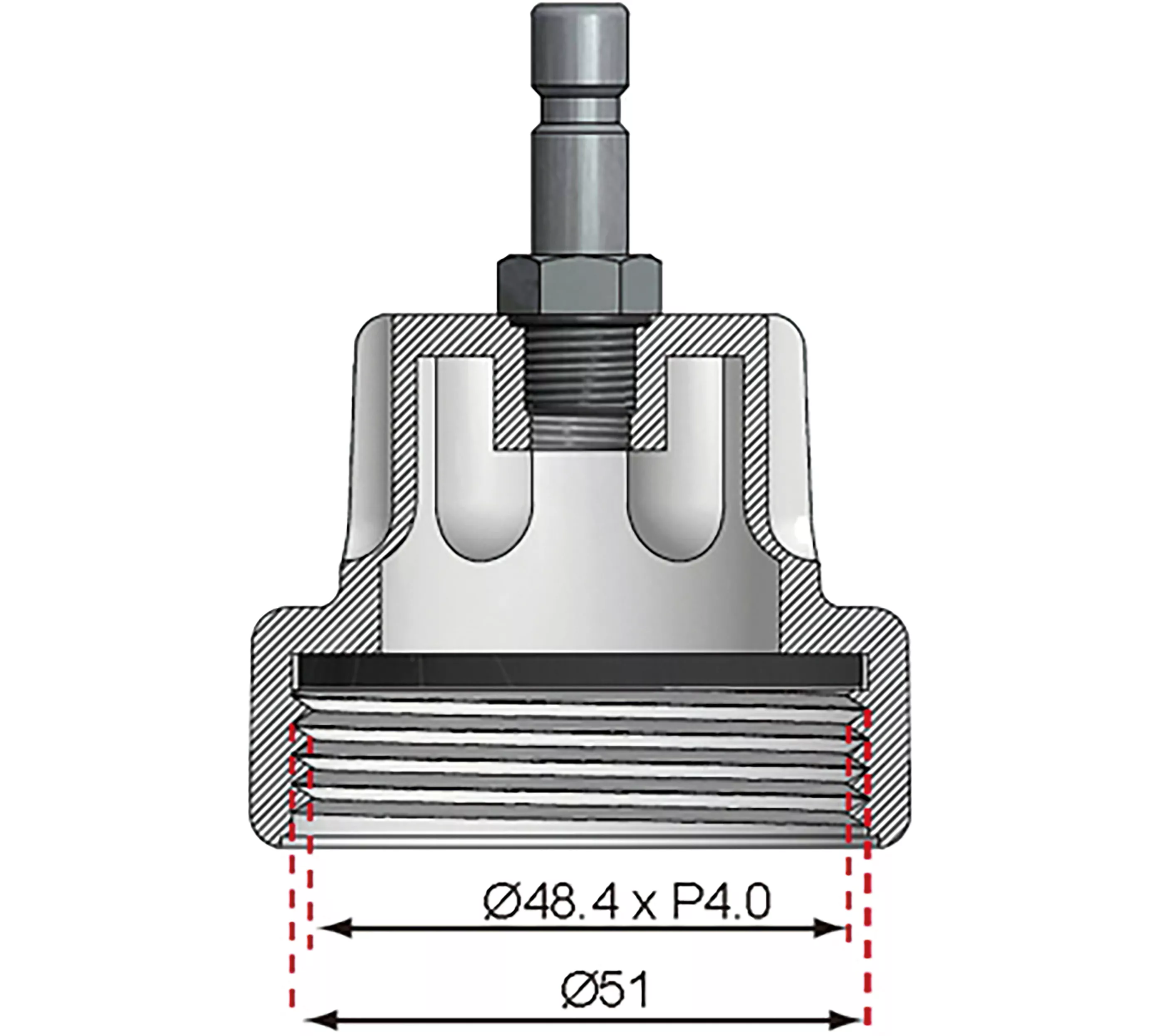 Adaptor Nr. 11 pentru BGS 8027, 8098 | pentru Audi, VW [4]