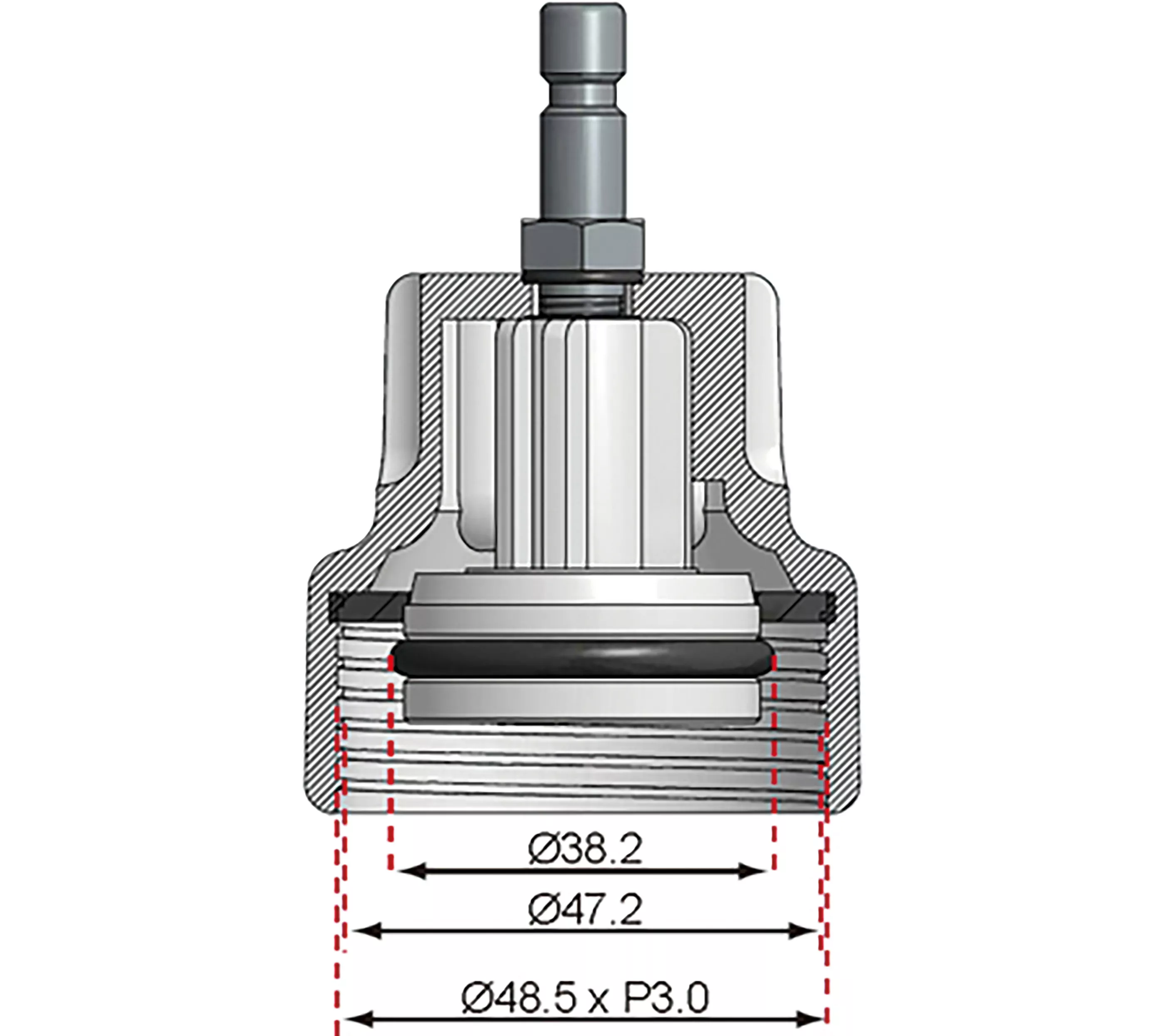 Adaptor Nr. 18 pentru BGS 8027, 8098 | pentru VW [4]