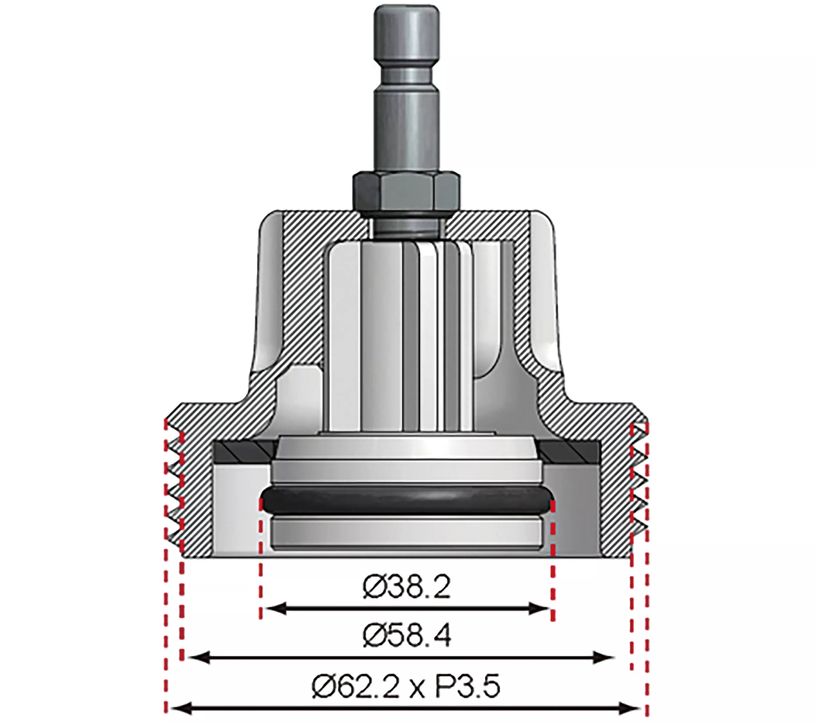 Adaptor Nr. 9 pentru BGS 8027, 8098 | pentru Audi, BMW, Porsche, VW [4]