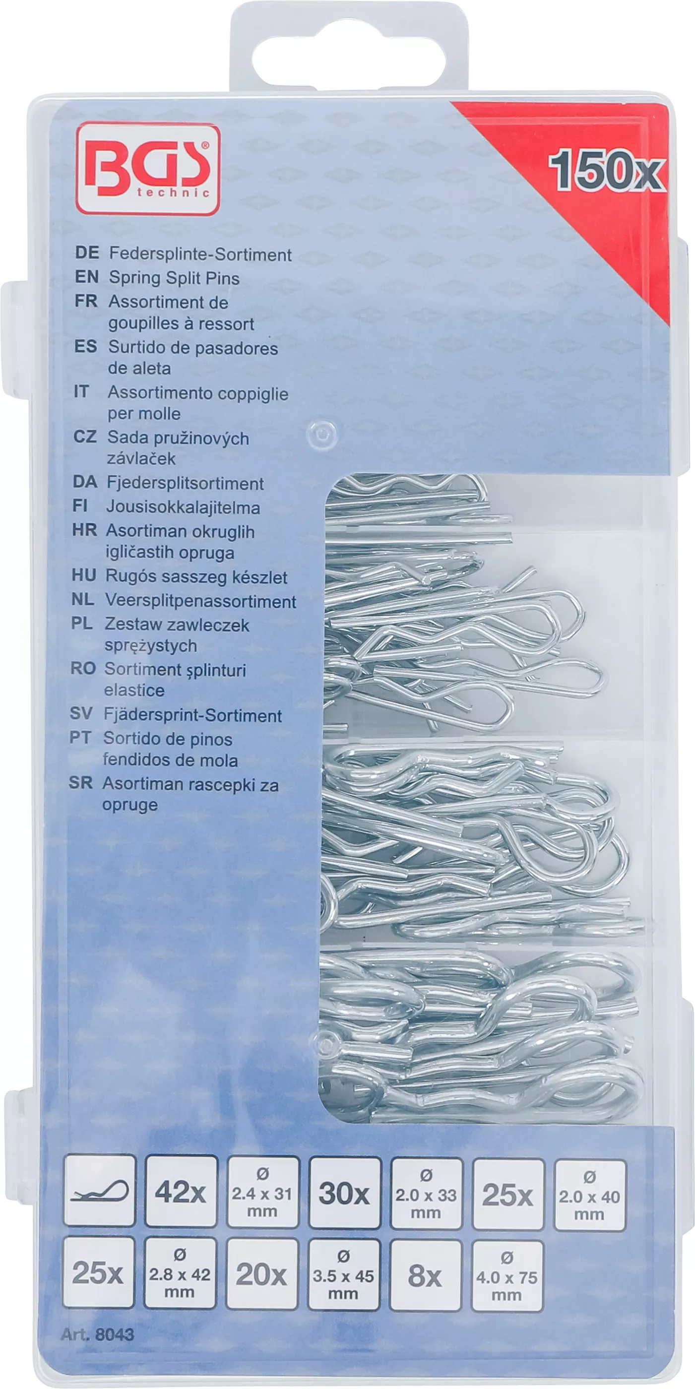 Sortiment splinturi elastice | o 2,4 - 4,0 mm | 150 piese [3]