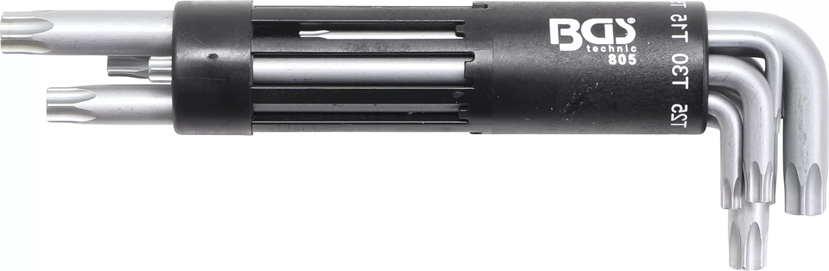 Unelte de mână - Set chei tip L | extra lungi | Profil T (pentru Torx) cu gaura T10 - T50 | 8 piese