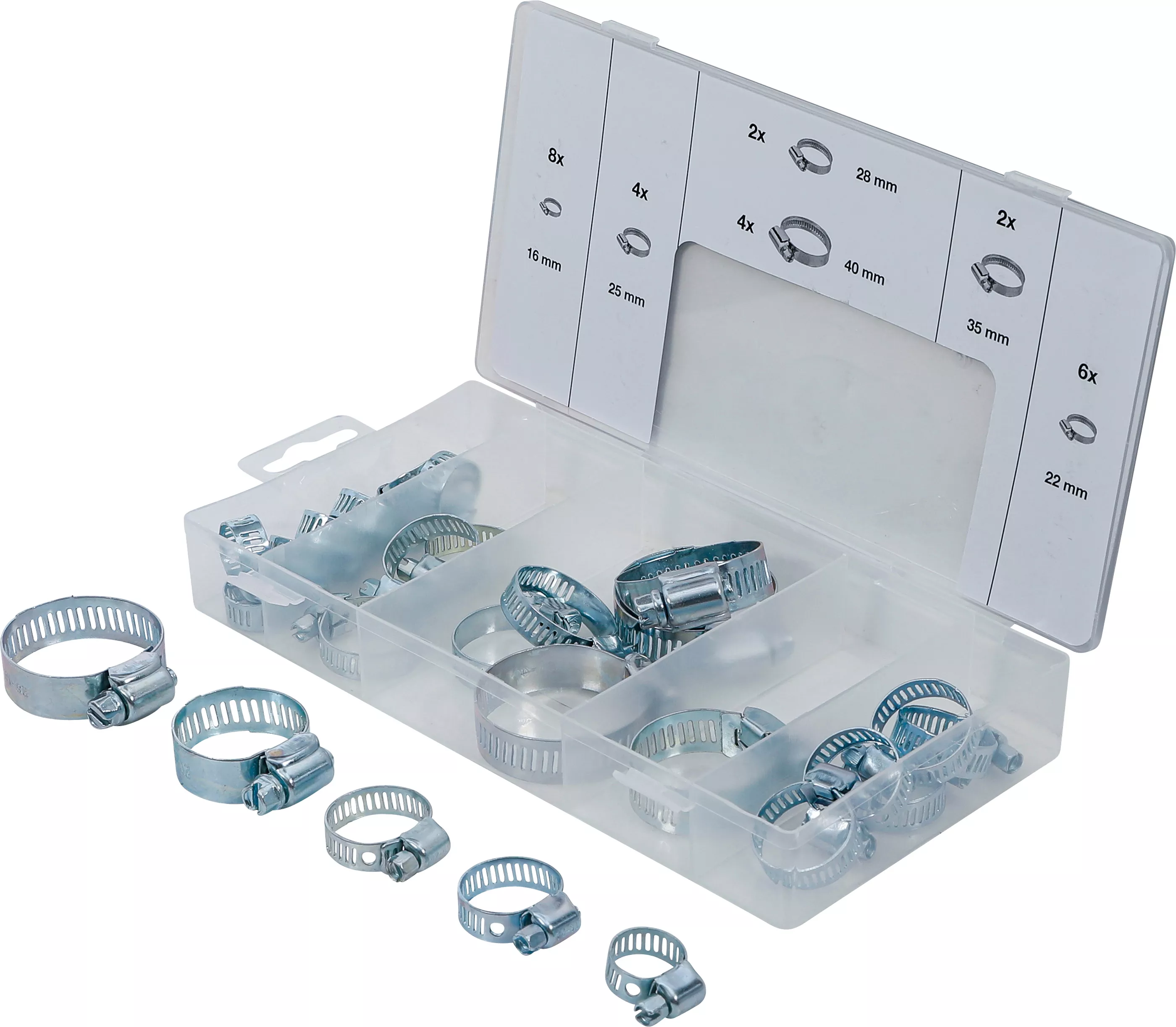 Set coliere de furtun | o 16 - 40 mm | 26 piese [1]