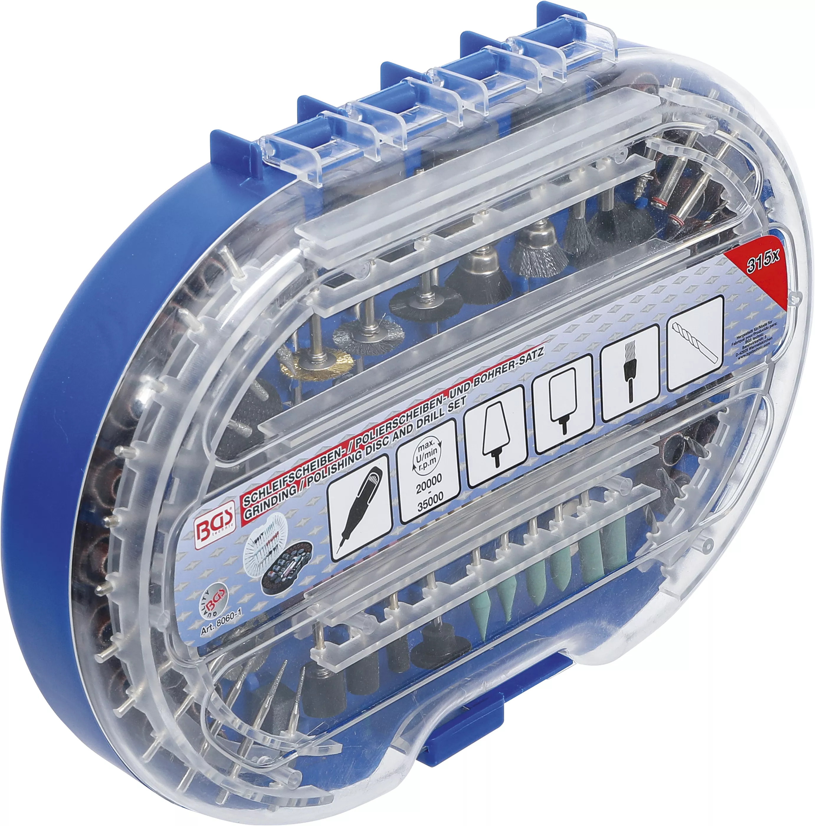 Set discuri de slefuit / discuri de polizat si burghie pentru scule rotative cu turatie mare | 315 piese [5]
