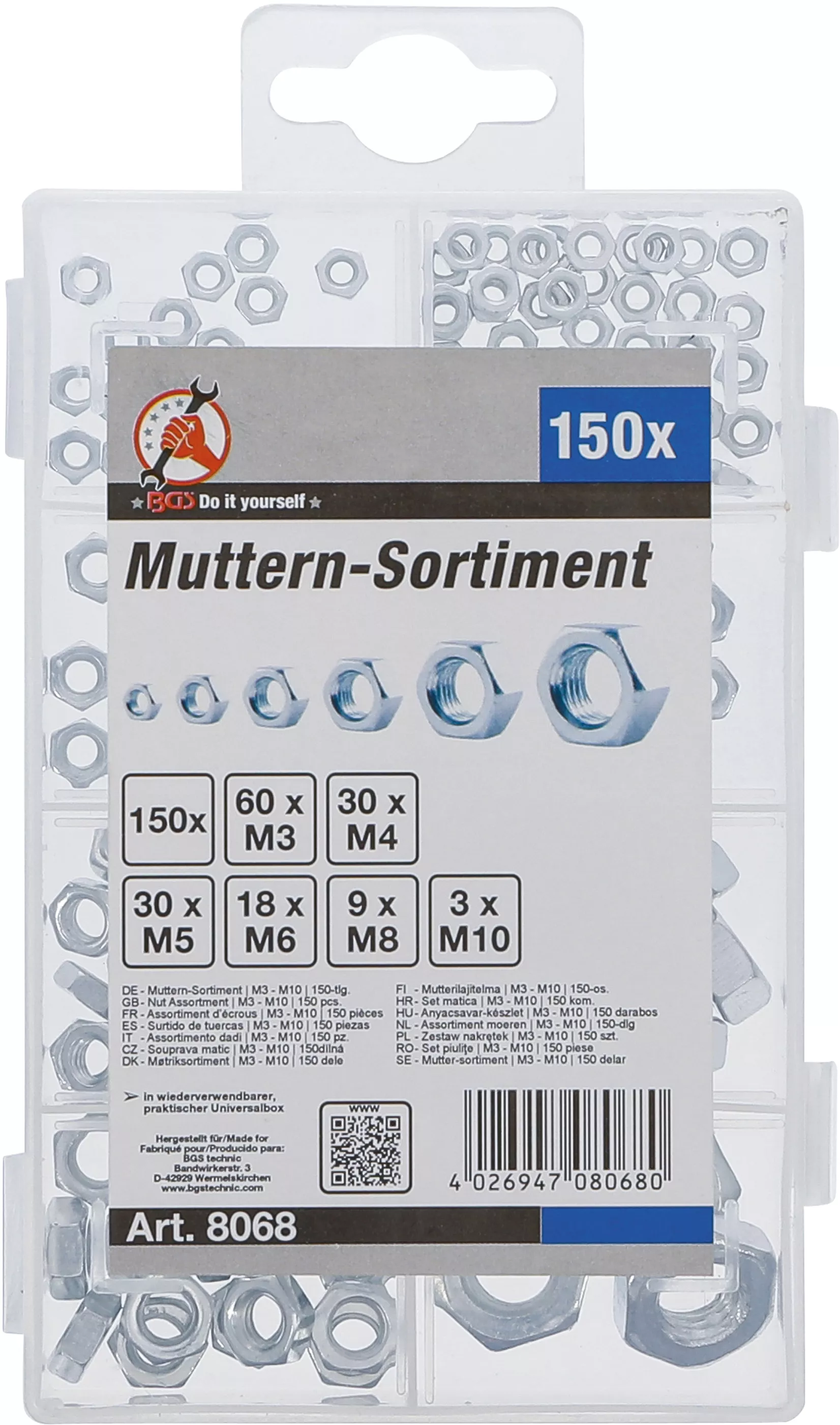 Set piulite | M3 - M10 | 150 piese [3]