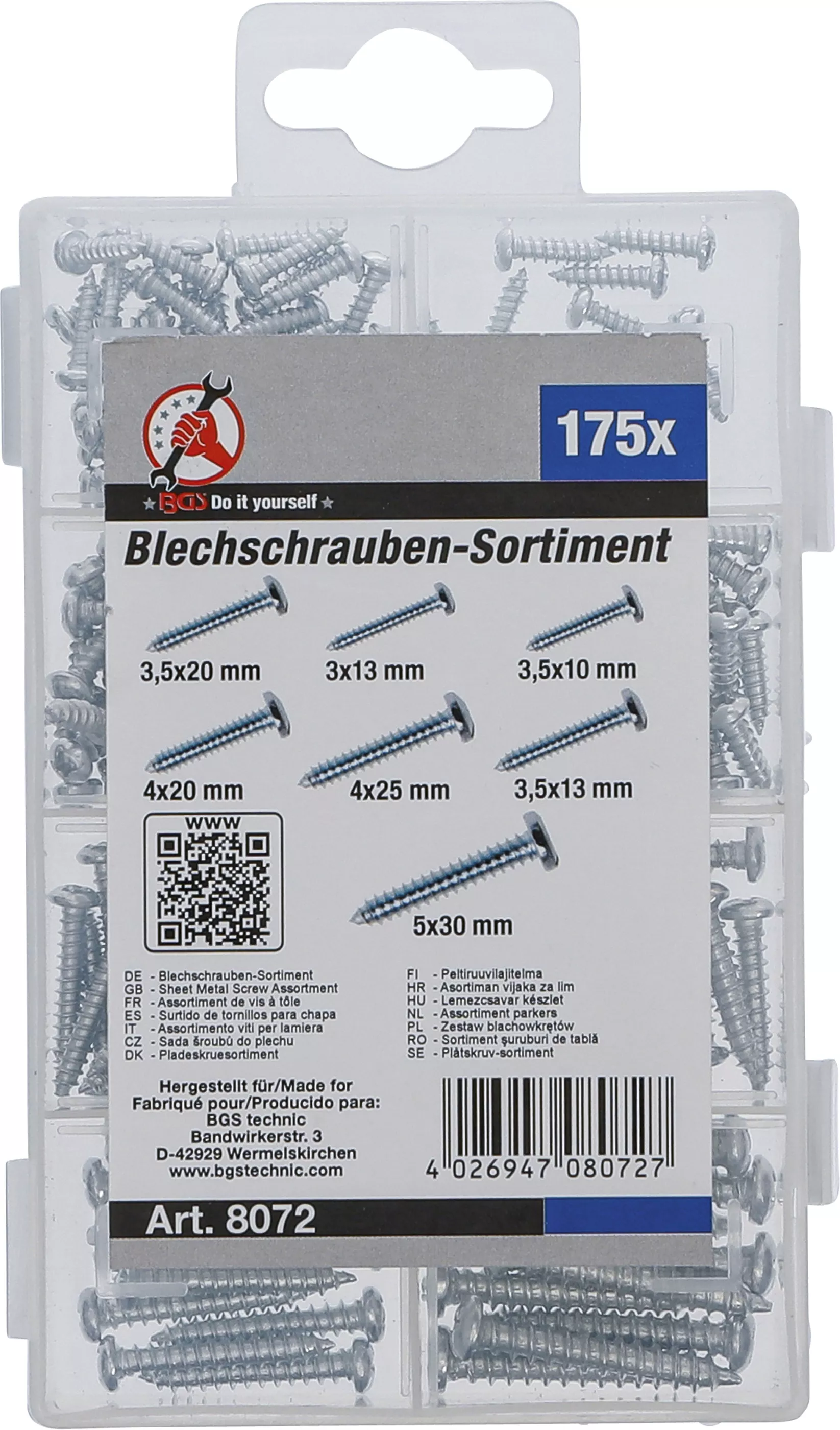 Sortiment suruburi de tabla | 175-buc. [3]