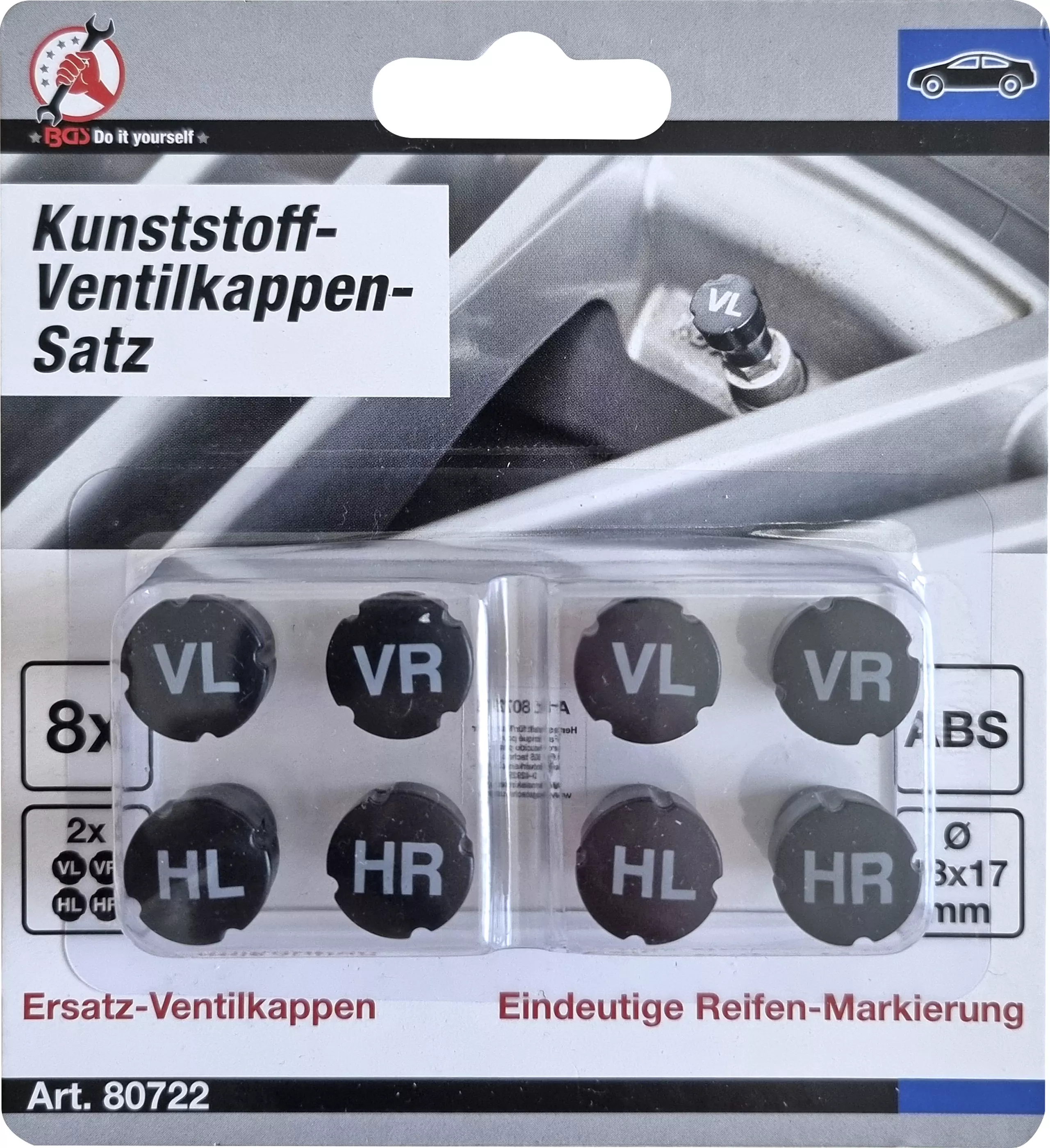 Set capace ventile plastic | pentru marcarea pneurilor | 8 piese [5]