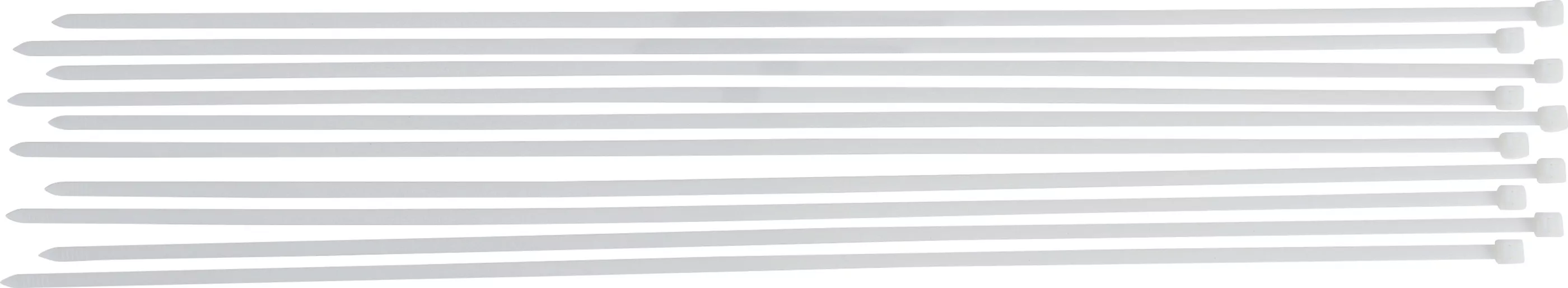 Set coliere pentru cablu | alb | 8,0 x 800 mm | 10 piese [2]