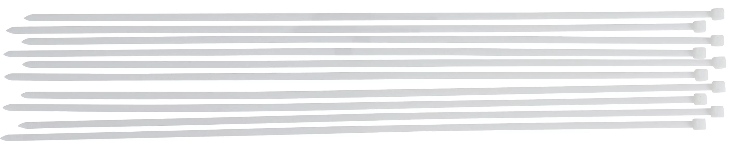Set coliere pentru cablu | alb | 8,0 x 800 mm | 10 piese [1]