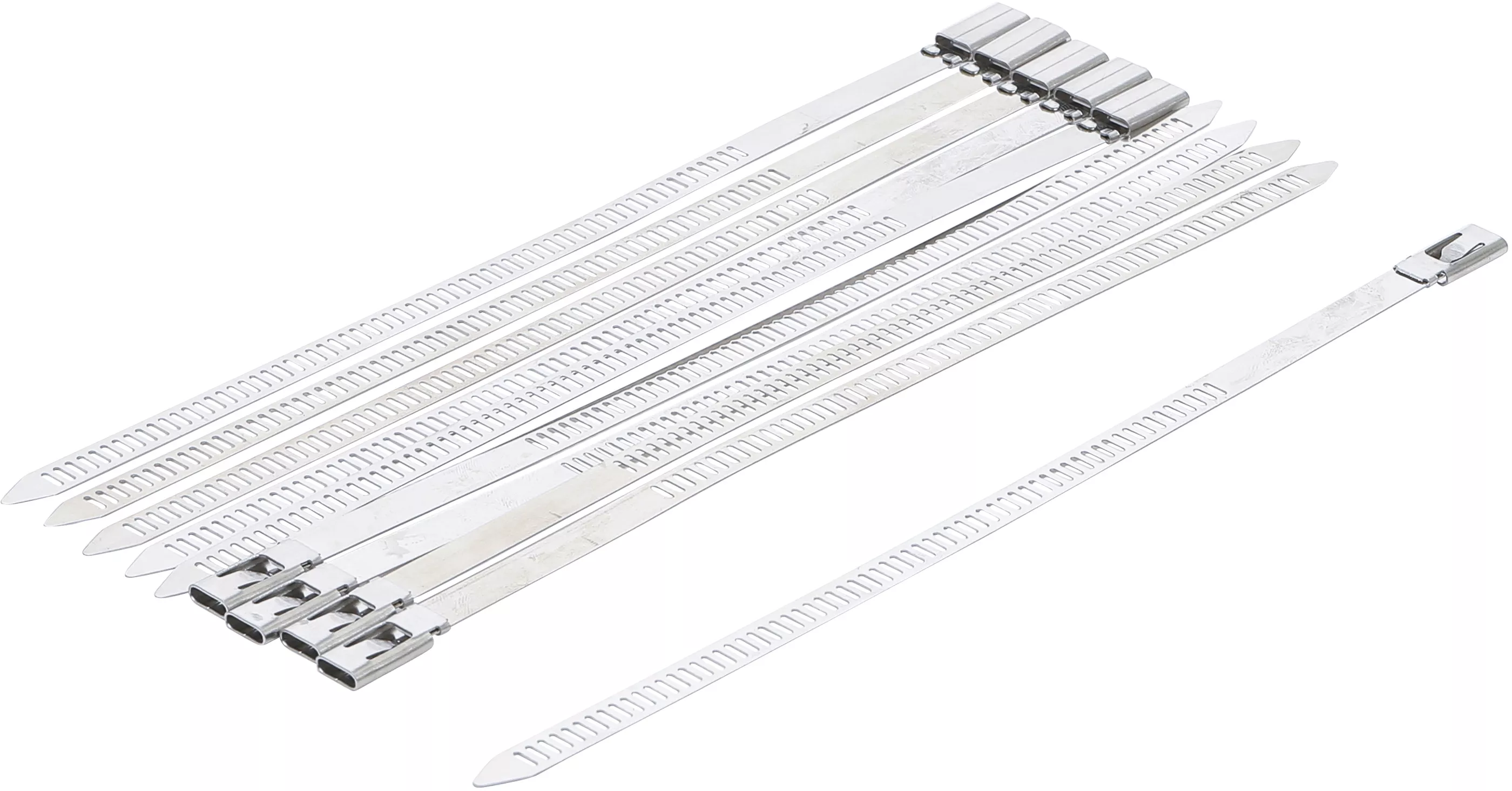 Set coliere pentru cablu | inoxidabila | inox | 7,0 x 200 mm | 10 piese [1]