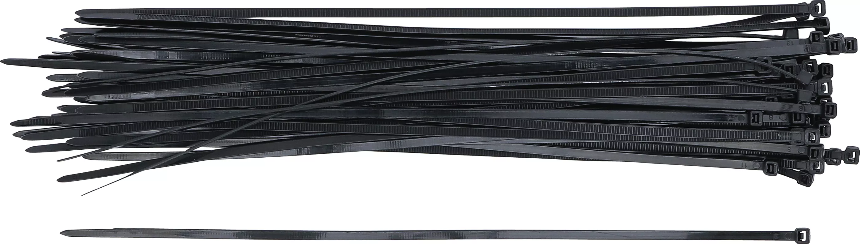 Set coliere pentru cablu | negru | 4,5 x 350 mm | 50 piese [2]