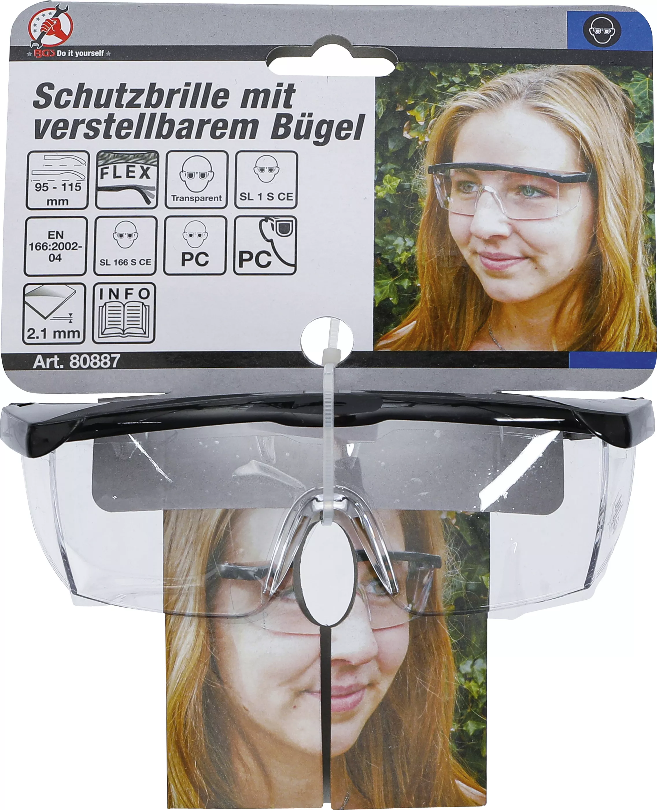 Ochelari de protectie cu toarta reglabila | transparent [3]