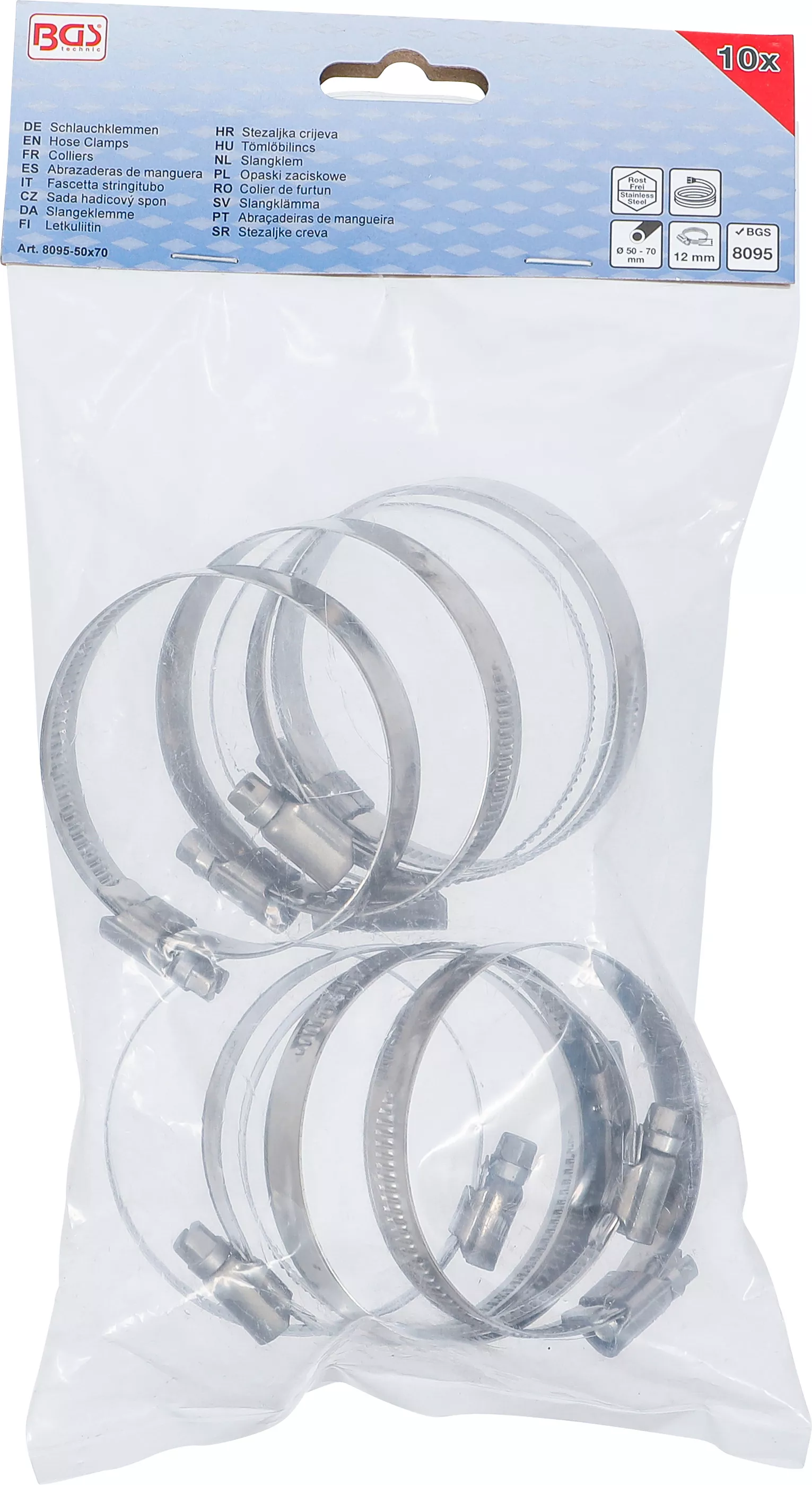 Colier de furtun | inox | 50 x 70 mm | 10 piese [4]