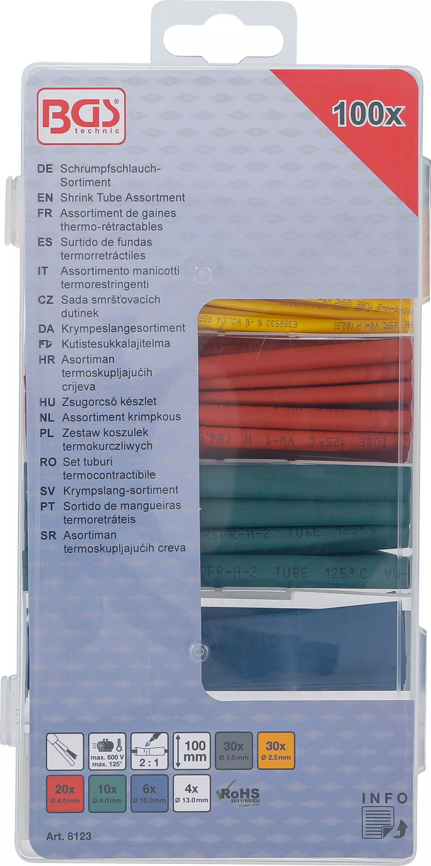 Set tuburi termocontractibile | colorate | 100 piese [3]