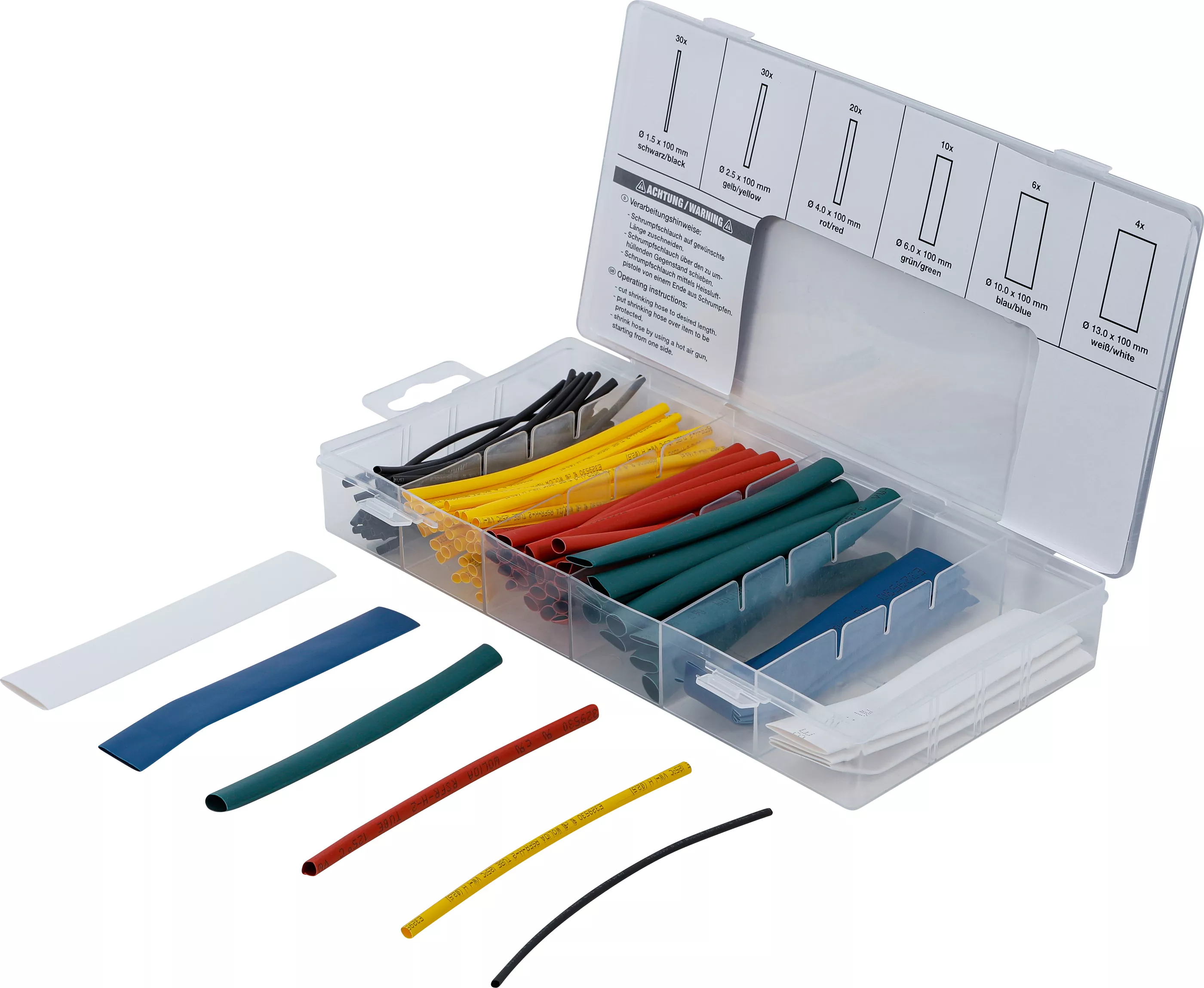 Set tuburi termocontractibile | colorate | 100 piese [1]