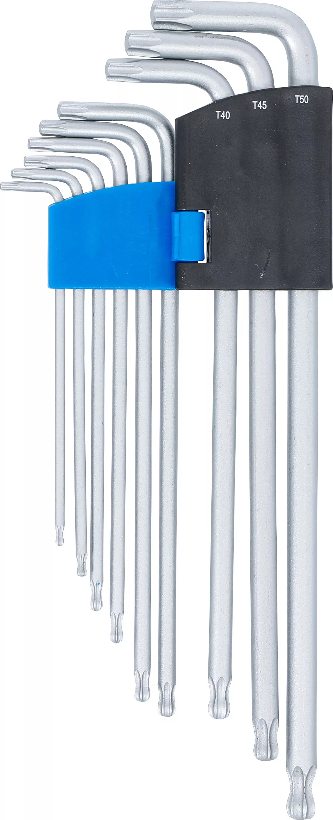 Set chei tip L | extra lung | Profil T (pentru Torx) cu cap sferic T10 - T50 | 9 piese [4]