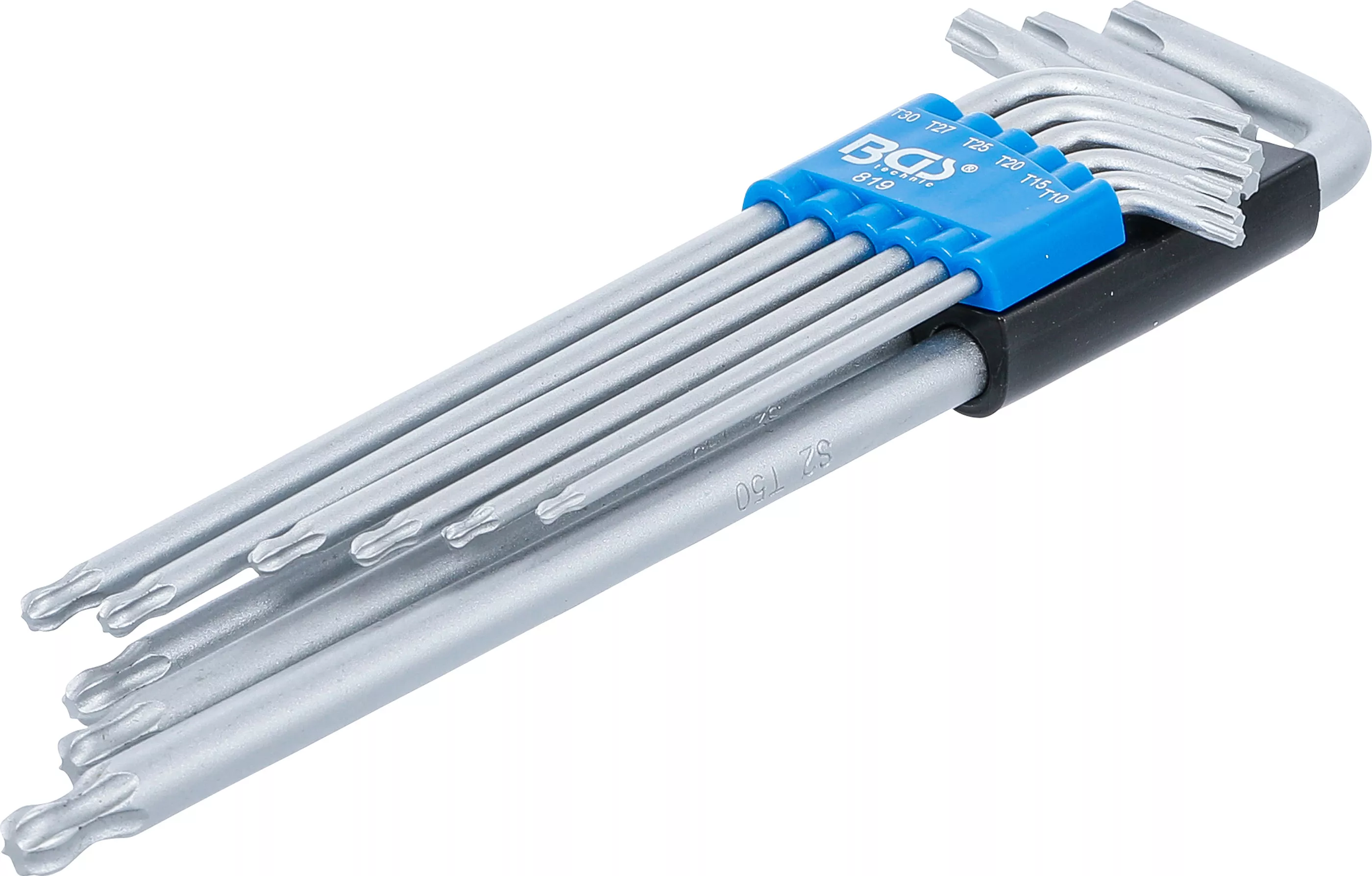 Set chei tip L | extra lung | Profil T (pentru Torx) cu cap sferic T10 - T50 | 9 piese [1]