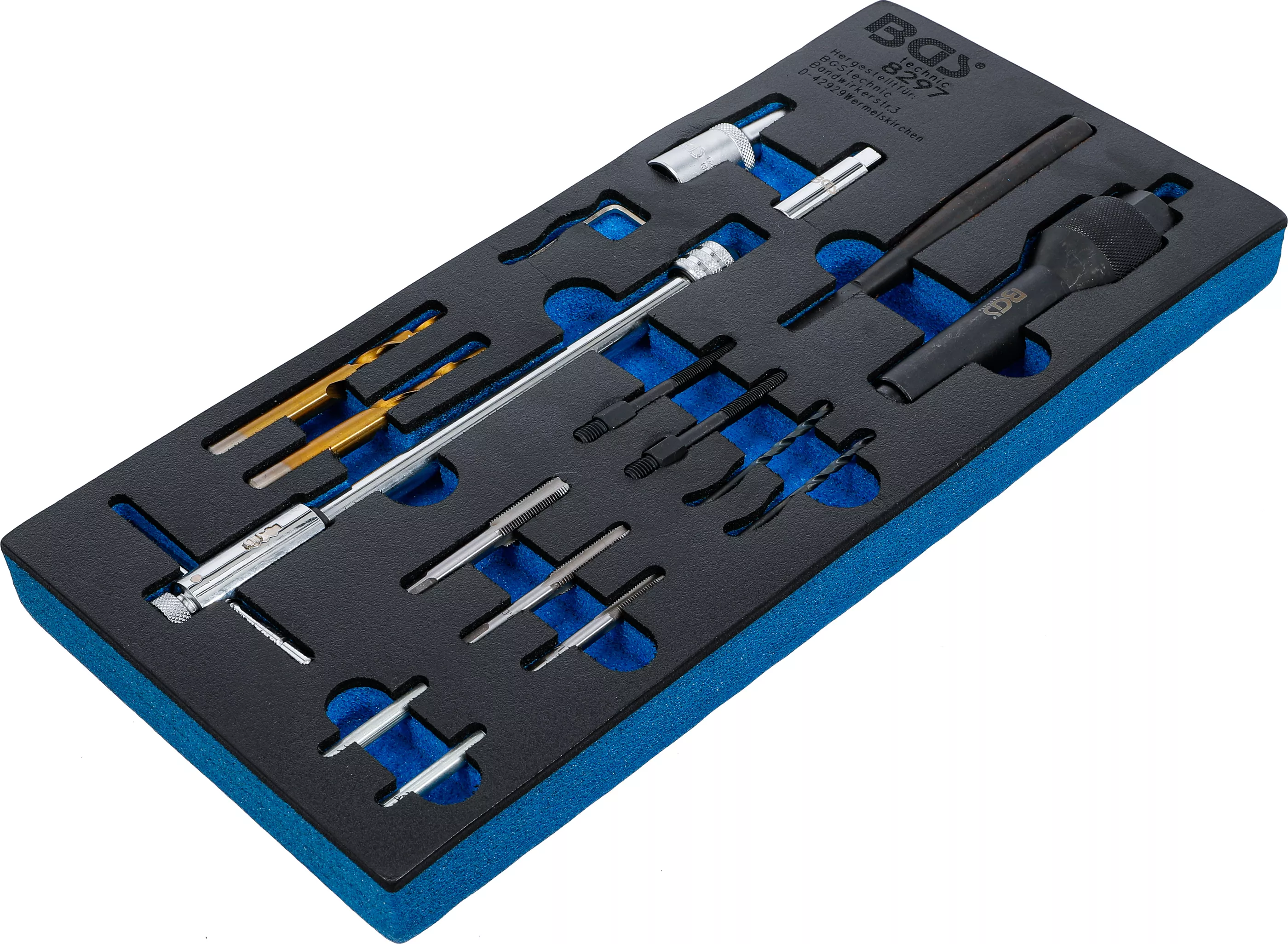 Suport organizator pentru carucior 1/3: Set demontare si reparatie filete bujii incandescente | M8, M10 | 17 piese [2]