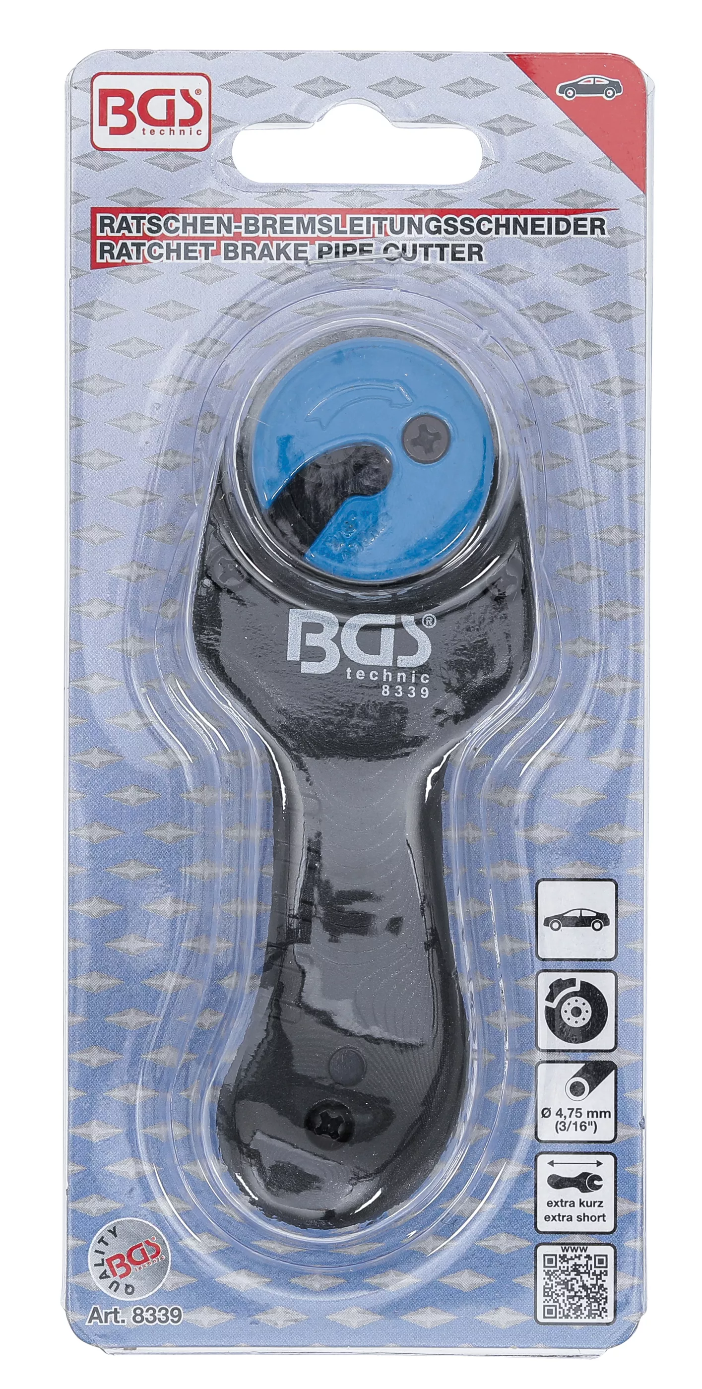 Cleste taiere conducte frana cu clichet | 4,75 mm (3/16") [4]