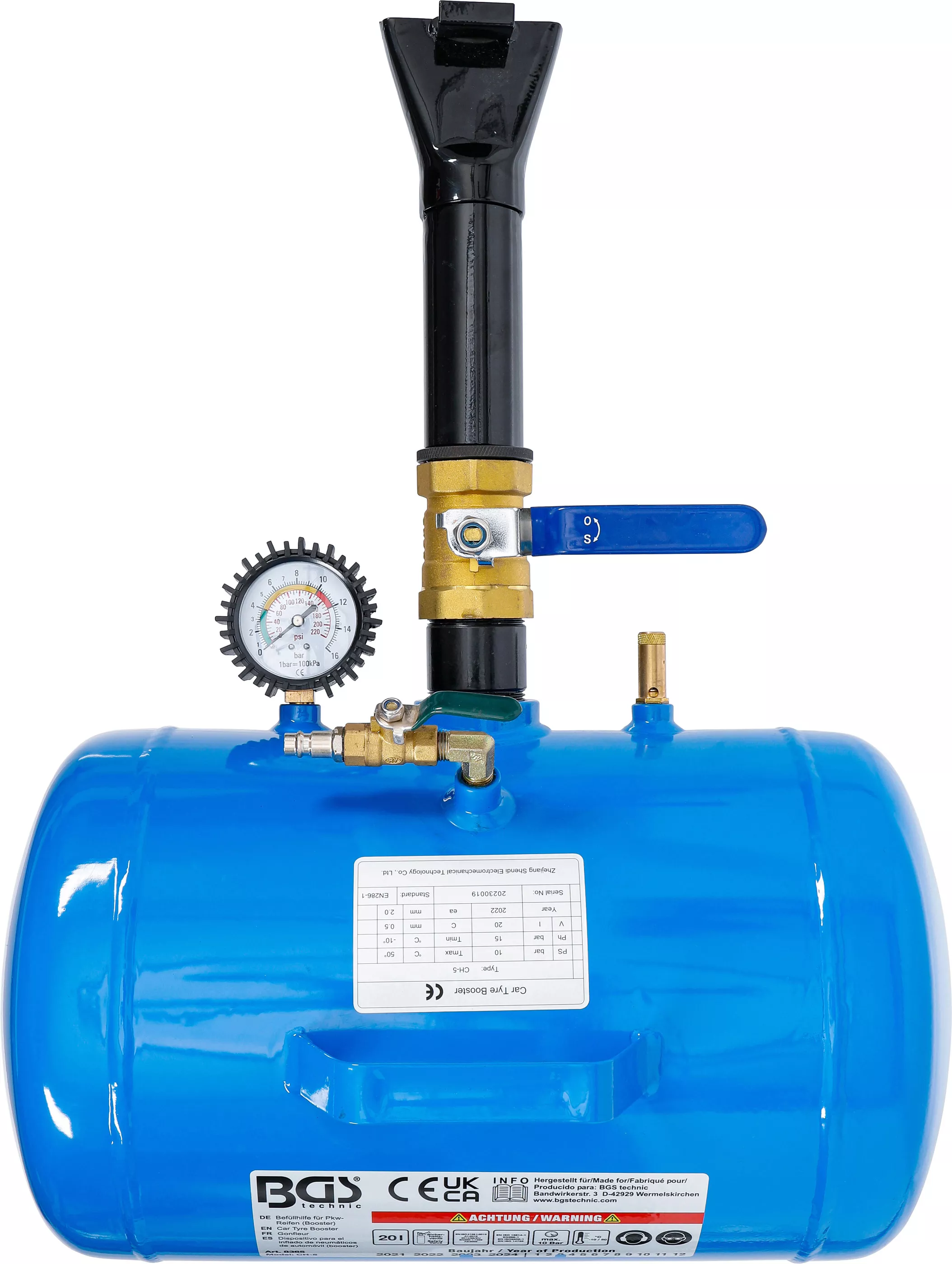 Dispozitiv umplere pentru pneuri autoturisme (Booster) [4]