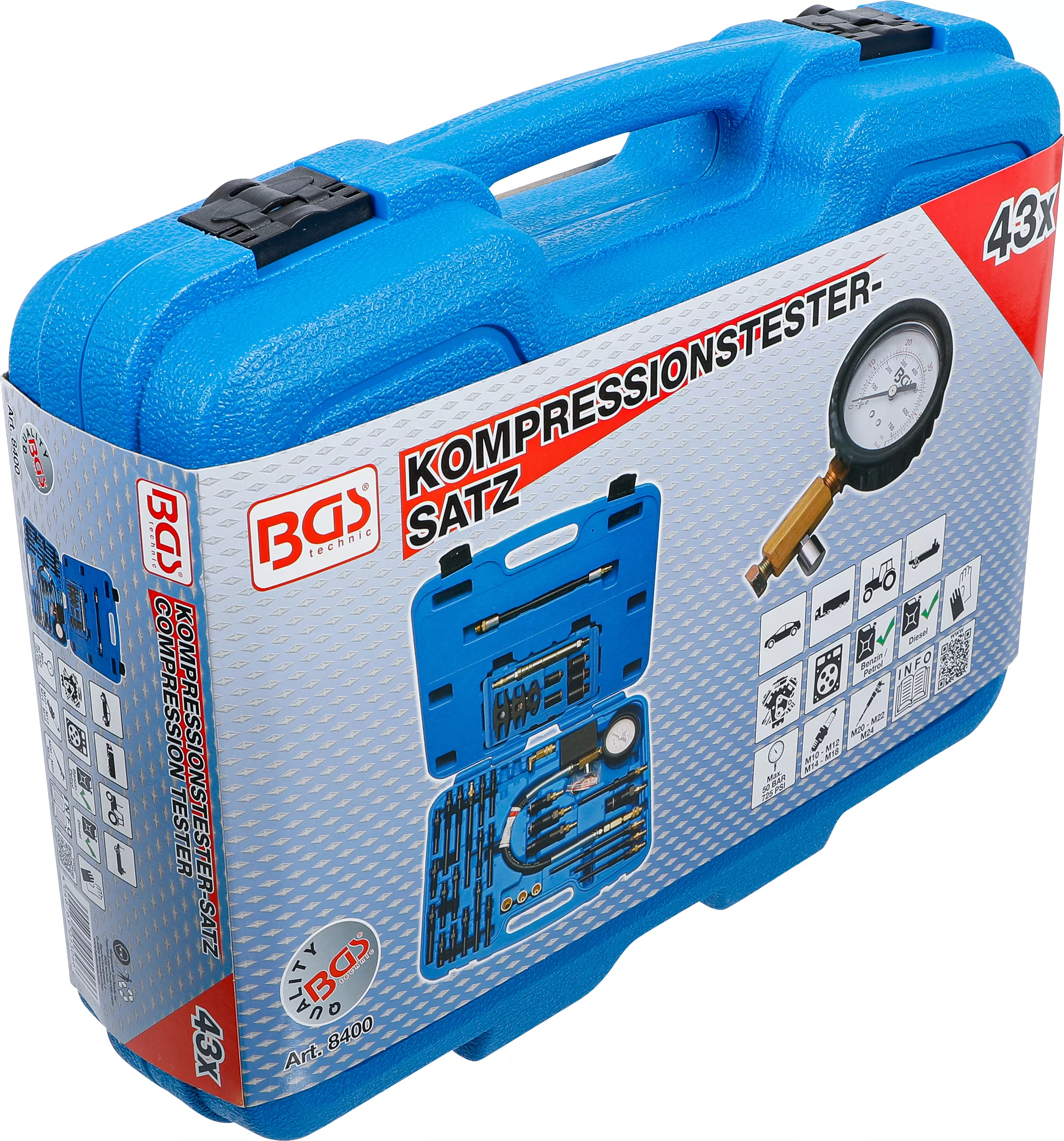 Set Tester de compresie-pentru motoare cu benzina si diesel [9]