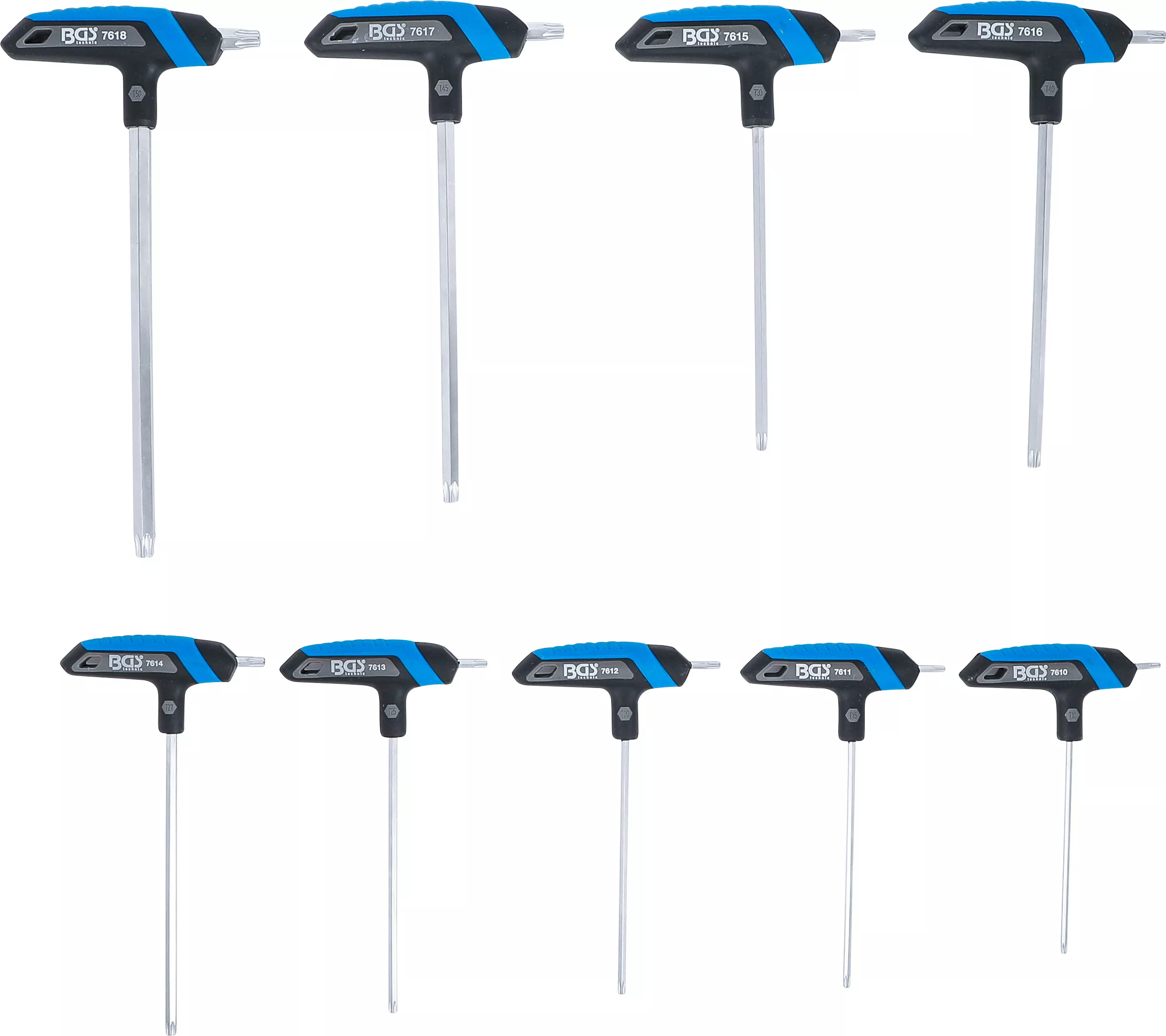 Set chei cu maner T | Profil T (pentru Torx) T10 - T50 | 9 piese [3]