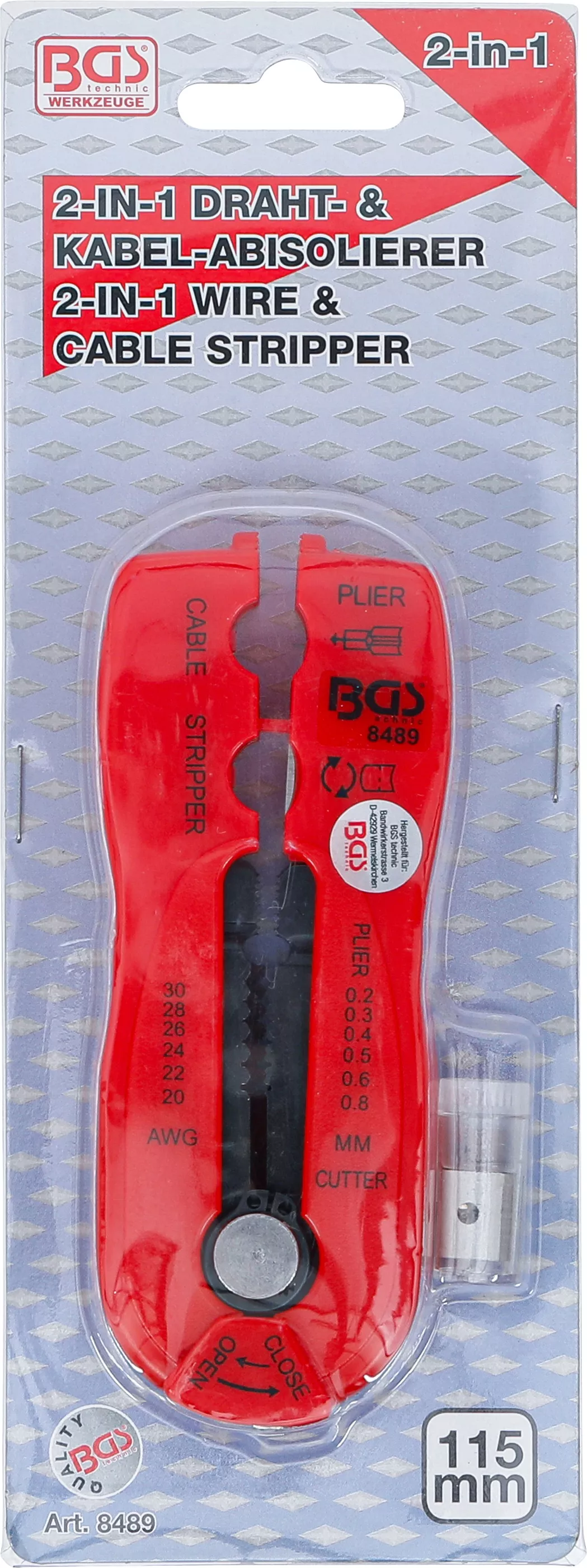 Dezizolator fir/cablu "2-IN-1" | 0,2 - 0,8 mm [4]