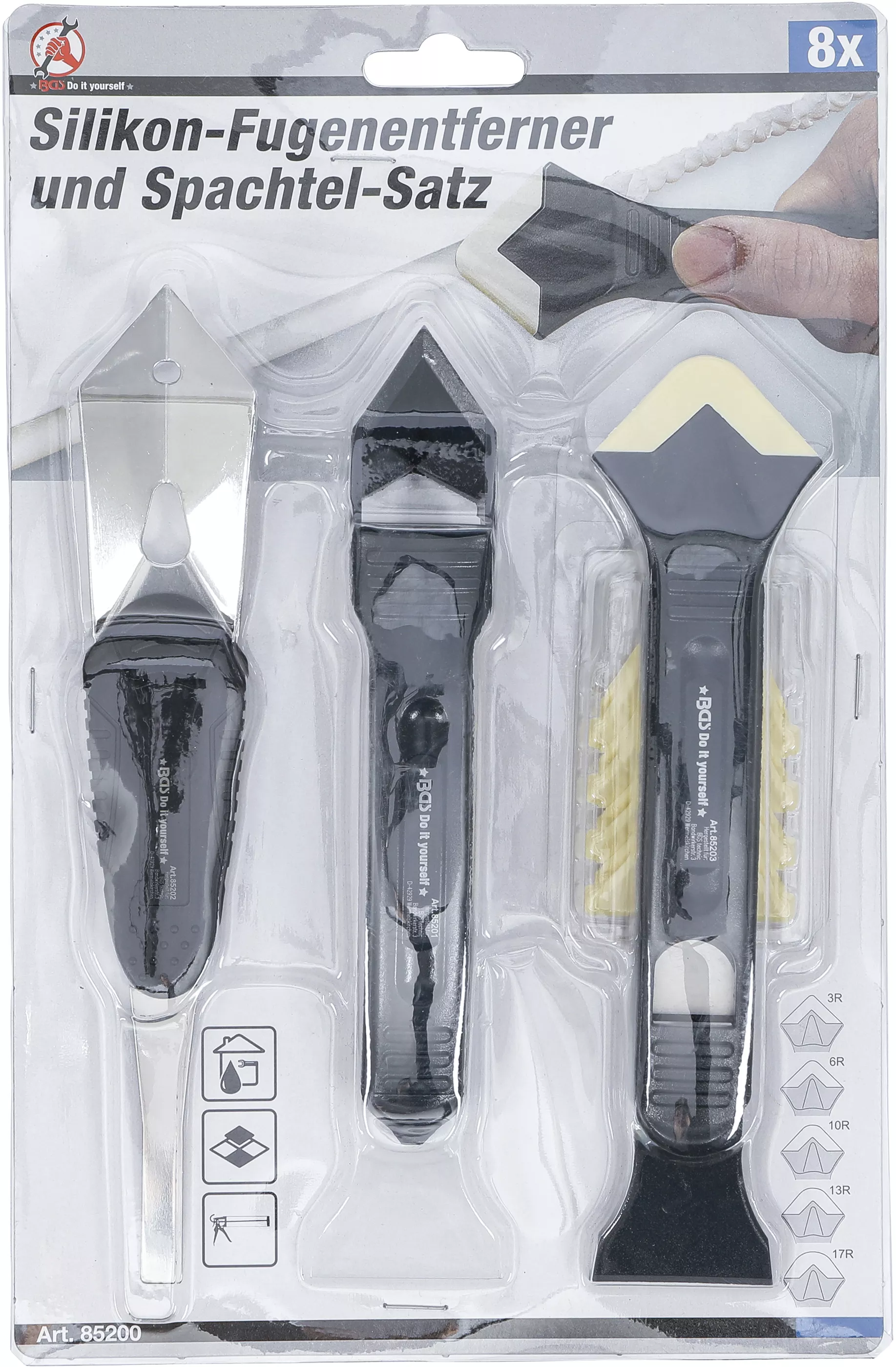 Set cutit indepartare chit siliconic rosturi si spaclu | 8 piese [5]
