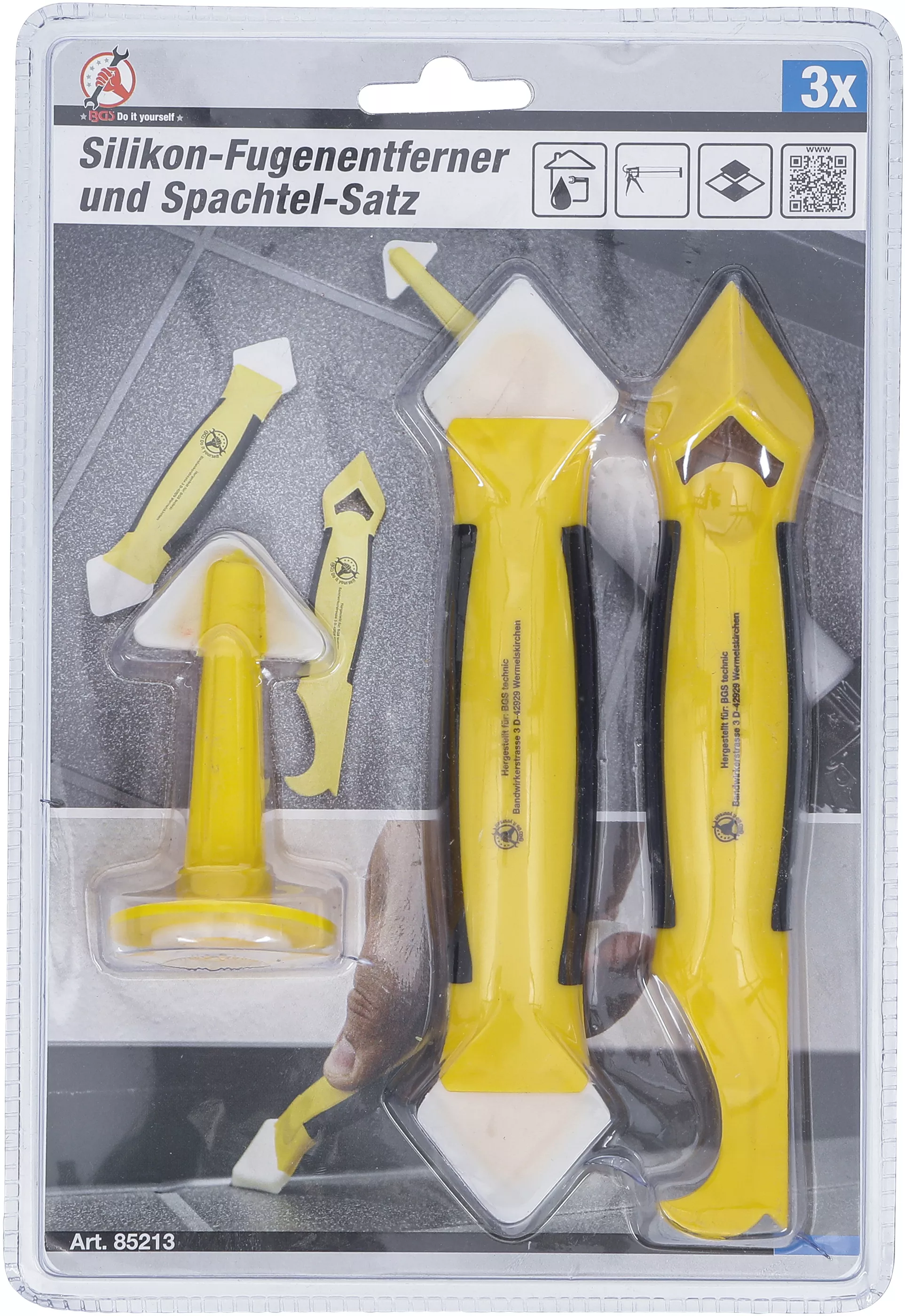 Set cutit indepartare chit siliconic rosturi si spaclu | 3 piese [4]