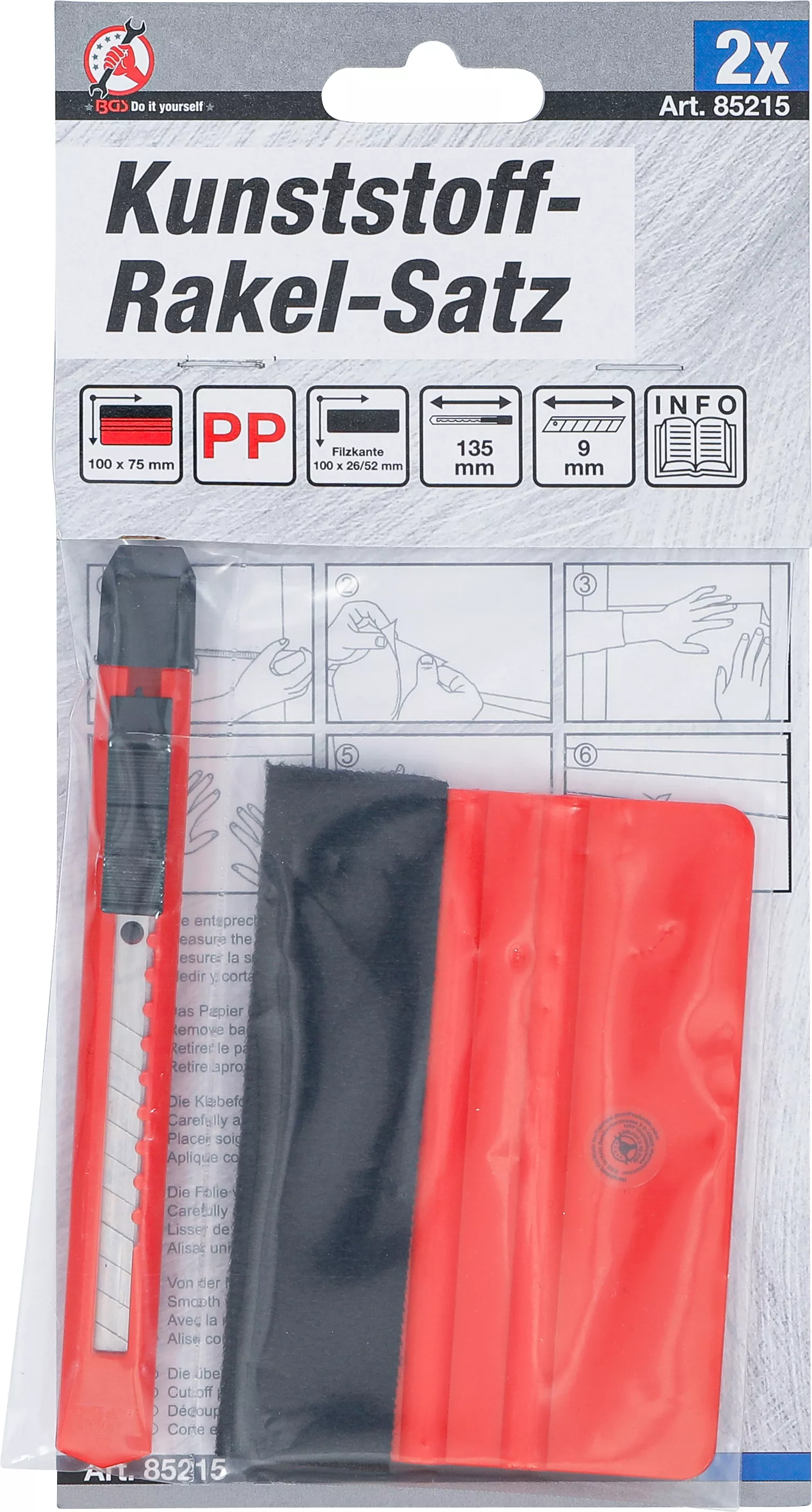 Set raclete de plastic | pentru folii | cu margine de pasla | 2 piese [5]