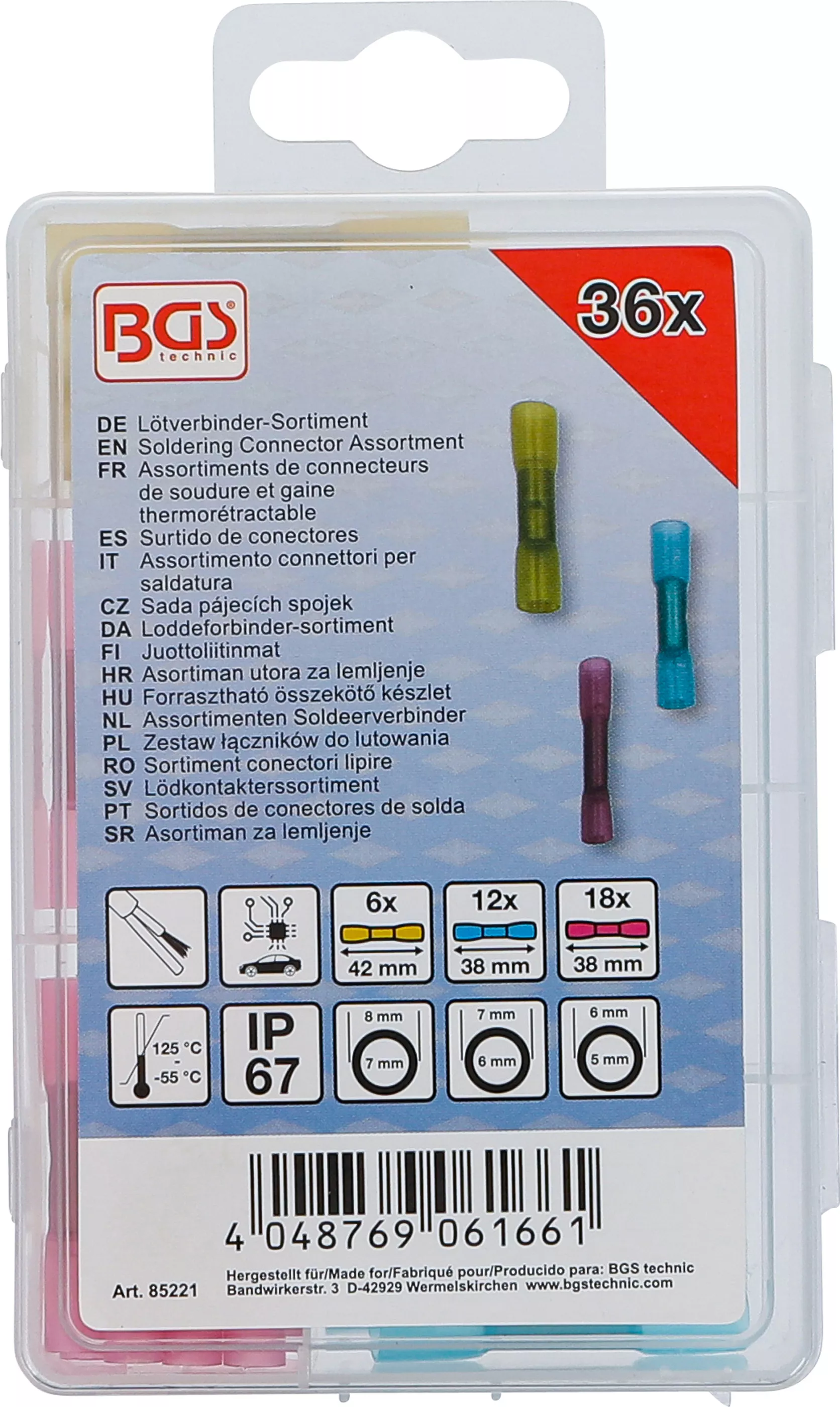 Sortiment conectori lipire | cu furtun contractibil | 36 piese [5]