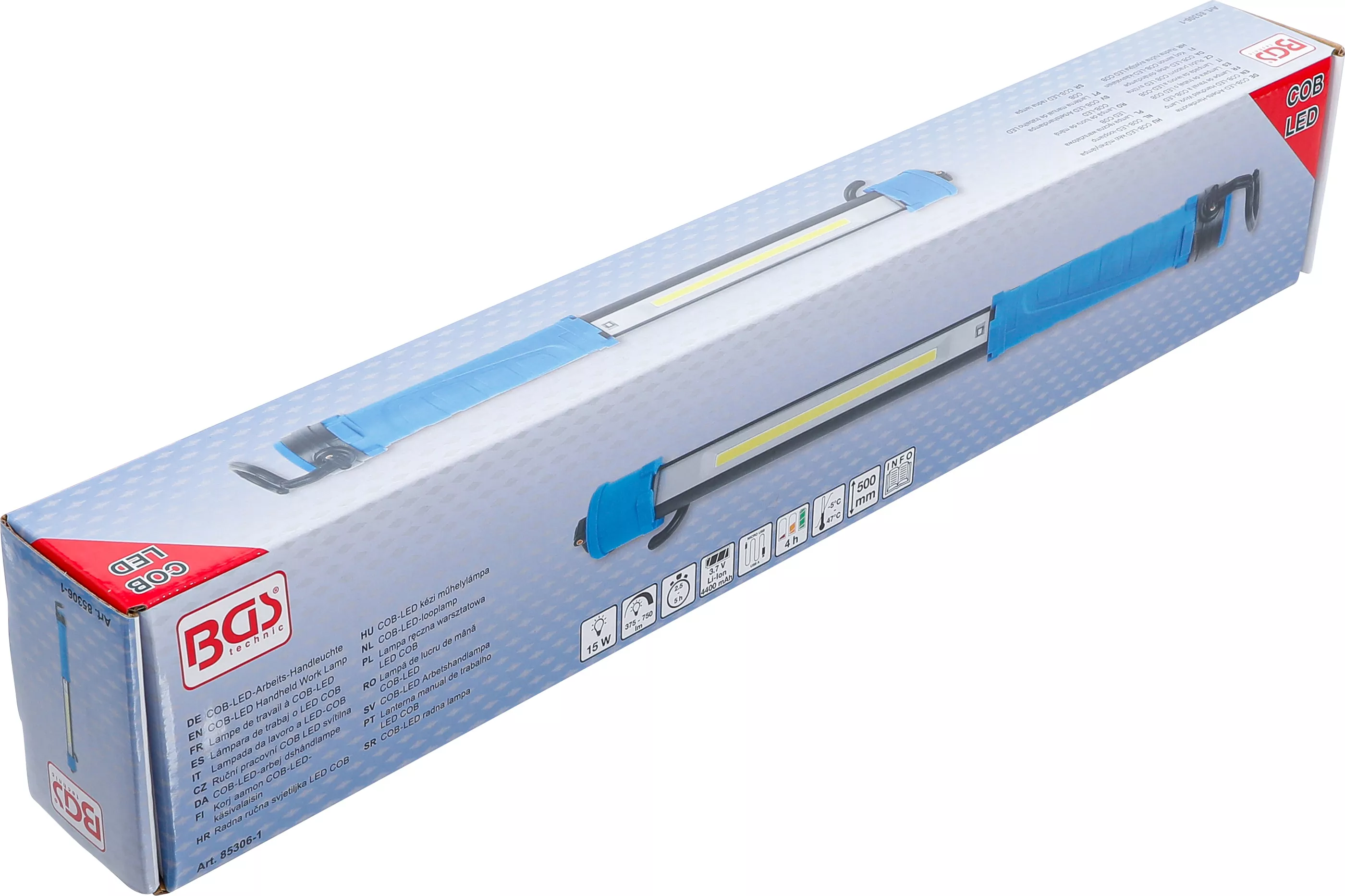 Lampa de lucru de mana COB-LED | cu carlig | pentru BGS 85306 [10]