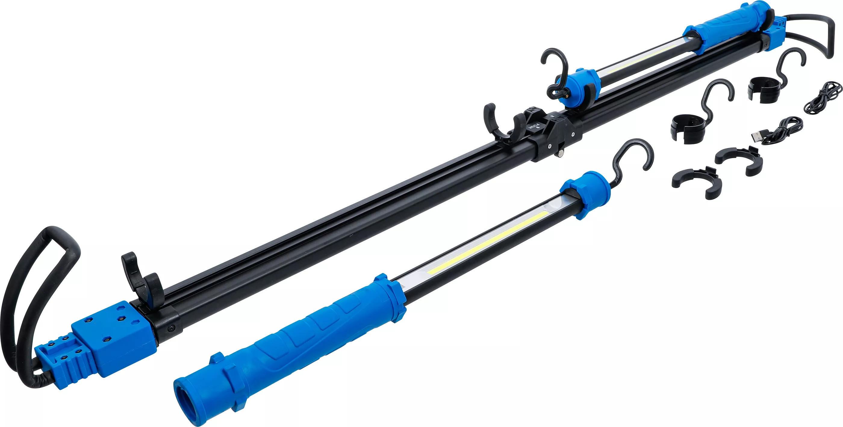 Lampa capota motor COB-LED cu acumulator si suport expandabil | 2 Lampi de lucru de mana COB-LED [1]