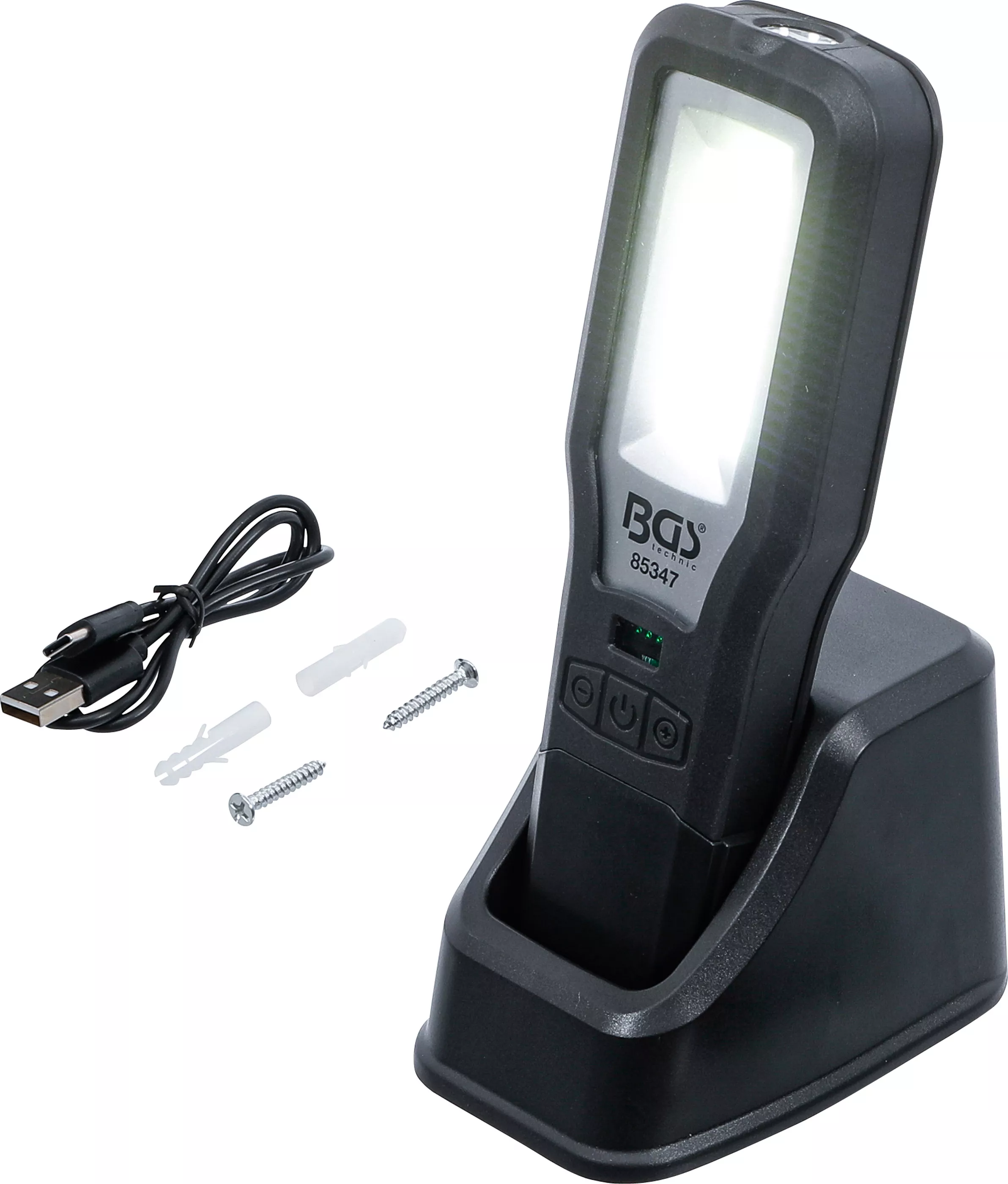 Lampa de lucru COB-LED | rabatabila | cu statie de incarcare [1]