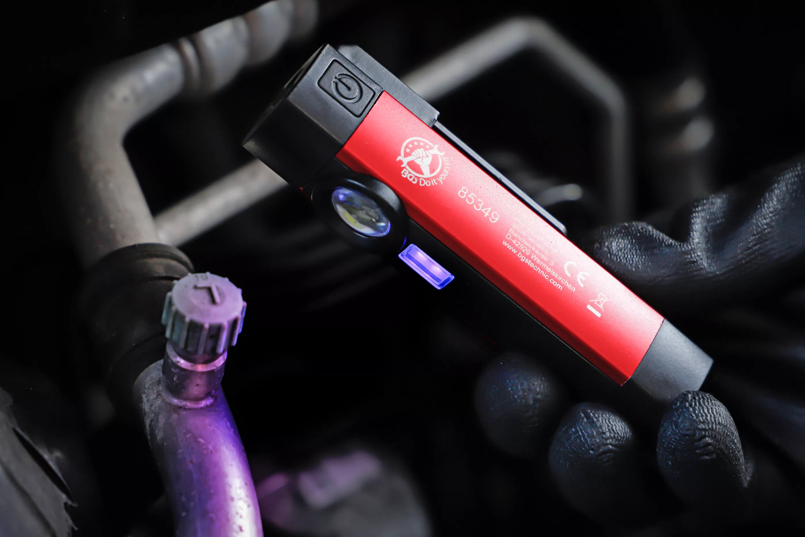 Lampa de mana COB-LED / UV din aluminiu | 1 W [3]