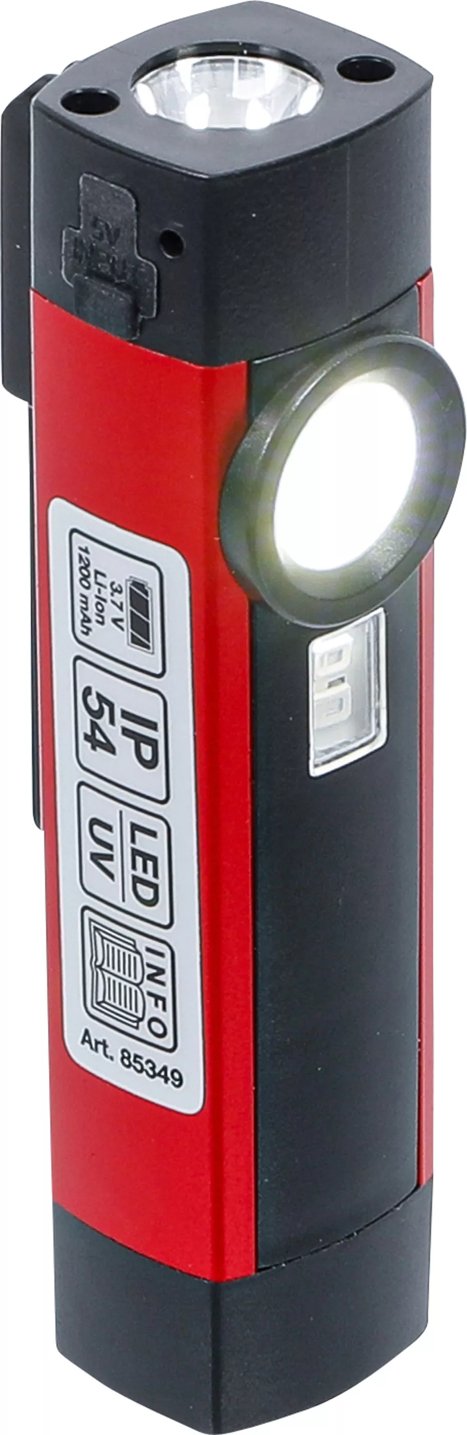 Lampa de mana COB-LED / UV din aluminiu | 1 W [8]