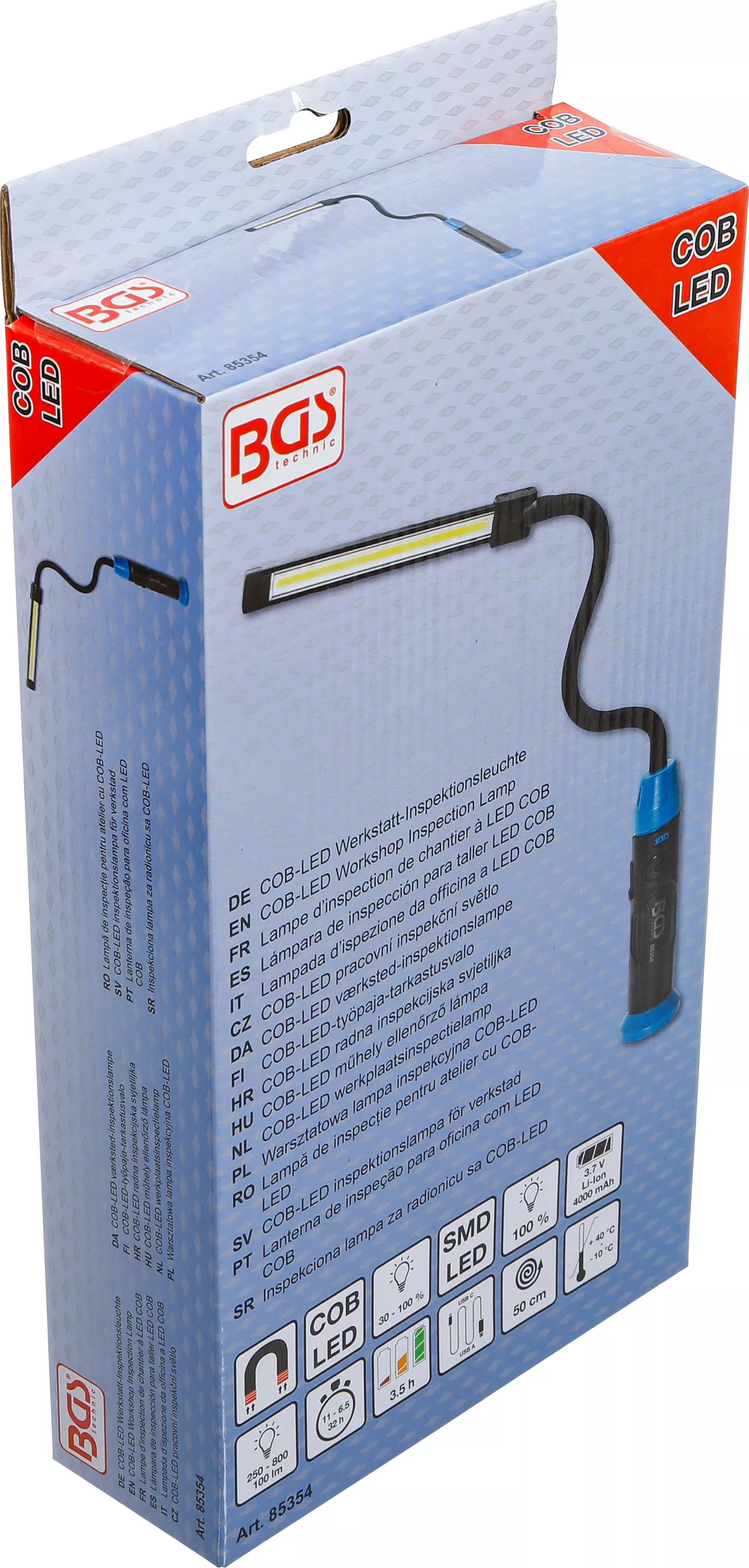 Lampa de inspectie pentru atelier cu COB-LED | cu gat de lebada [7]