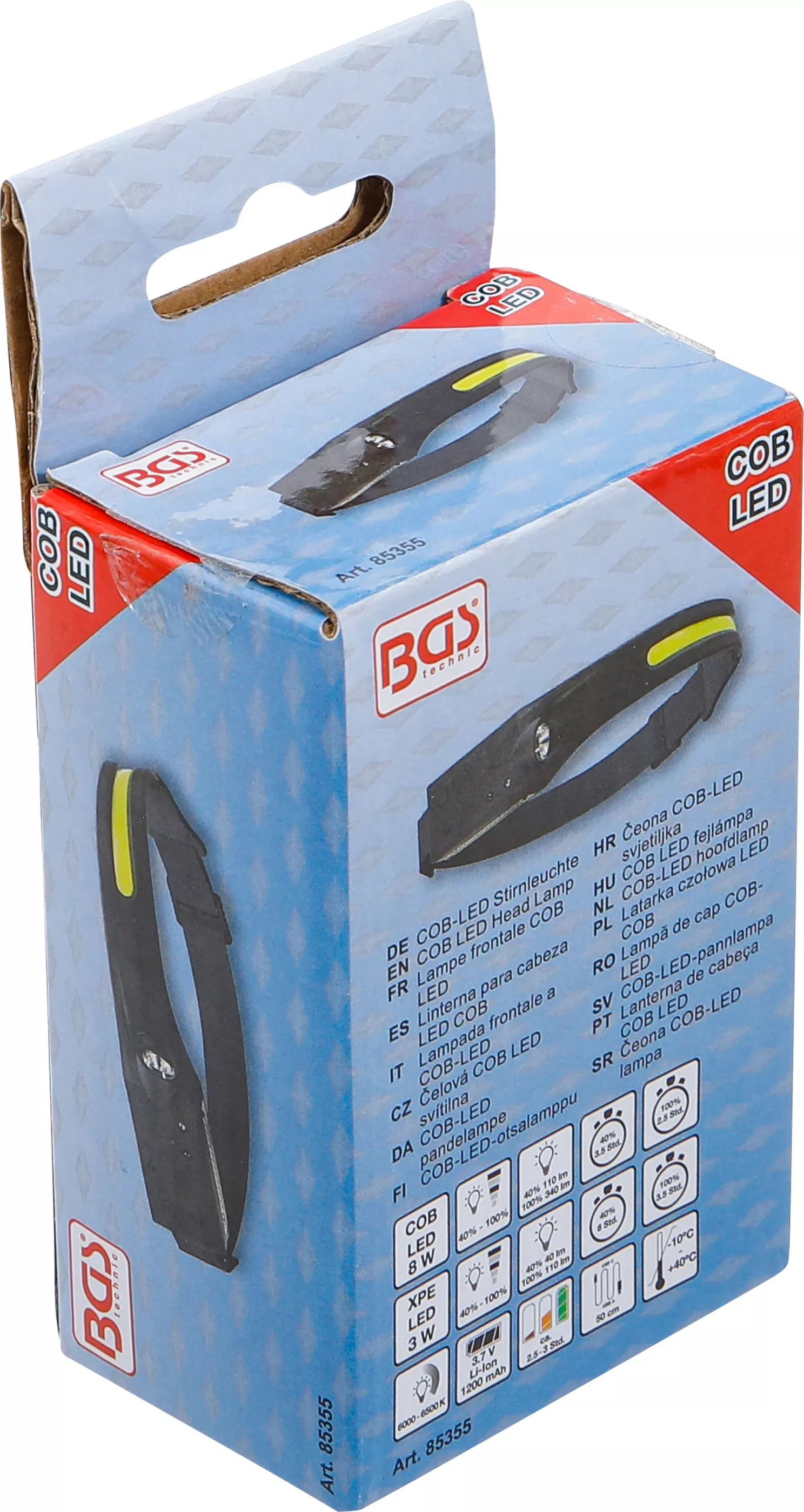 Lampa de cap COB-LED | cu senzor de miscare [7]