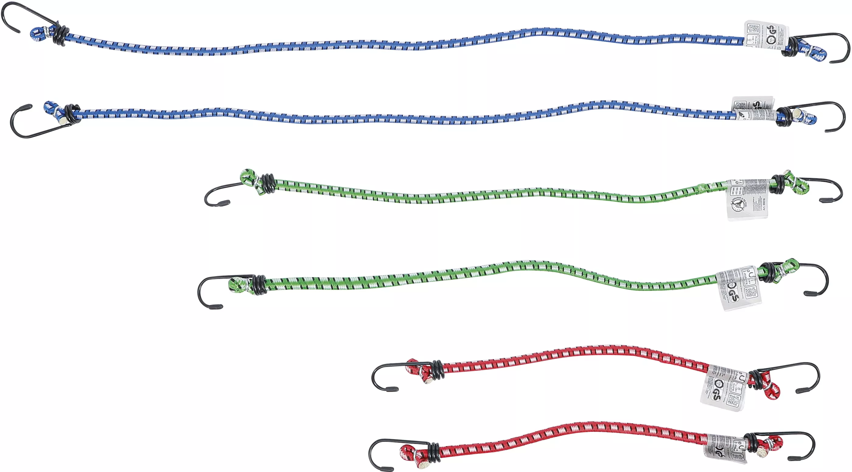 Set elastice pentru bagaje | 300 / 450 / 600 mm | 6 piese [2]