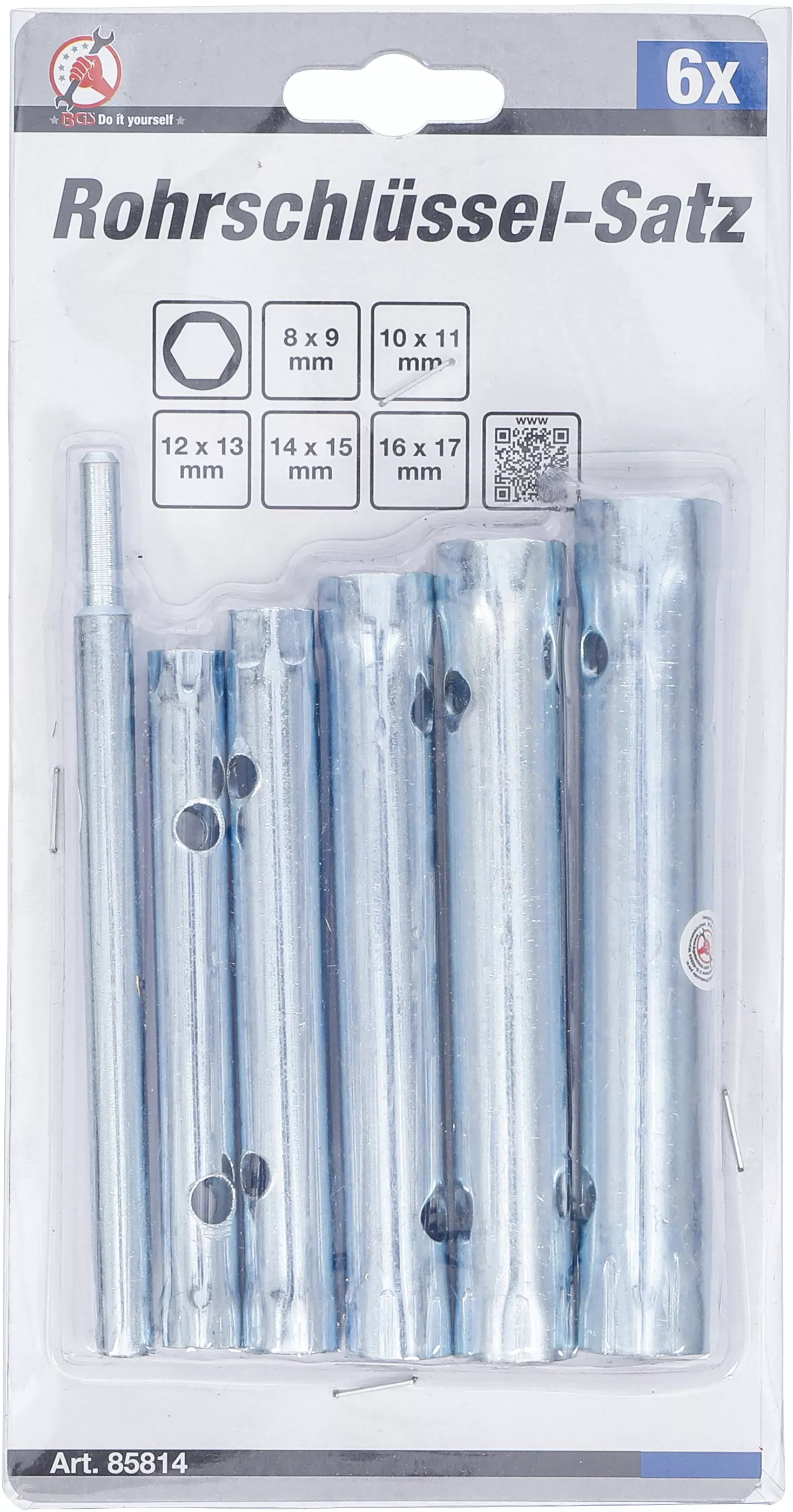 Set chei tubulare pentru tevi | 8 x 9 - 16 x 17 mm | 6 piese [2]
